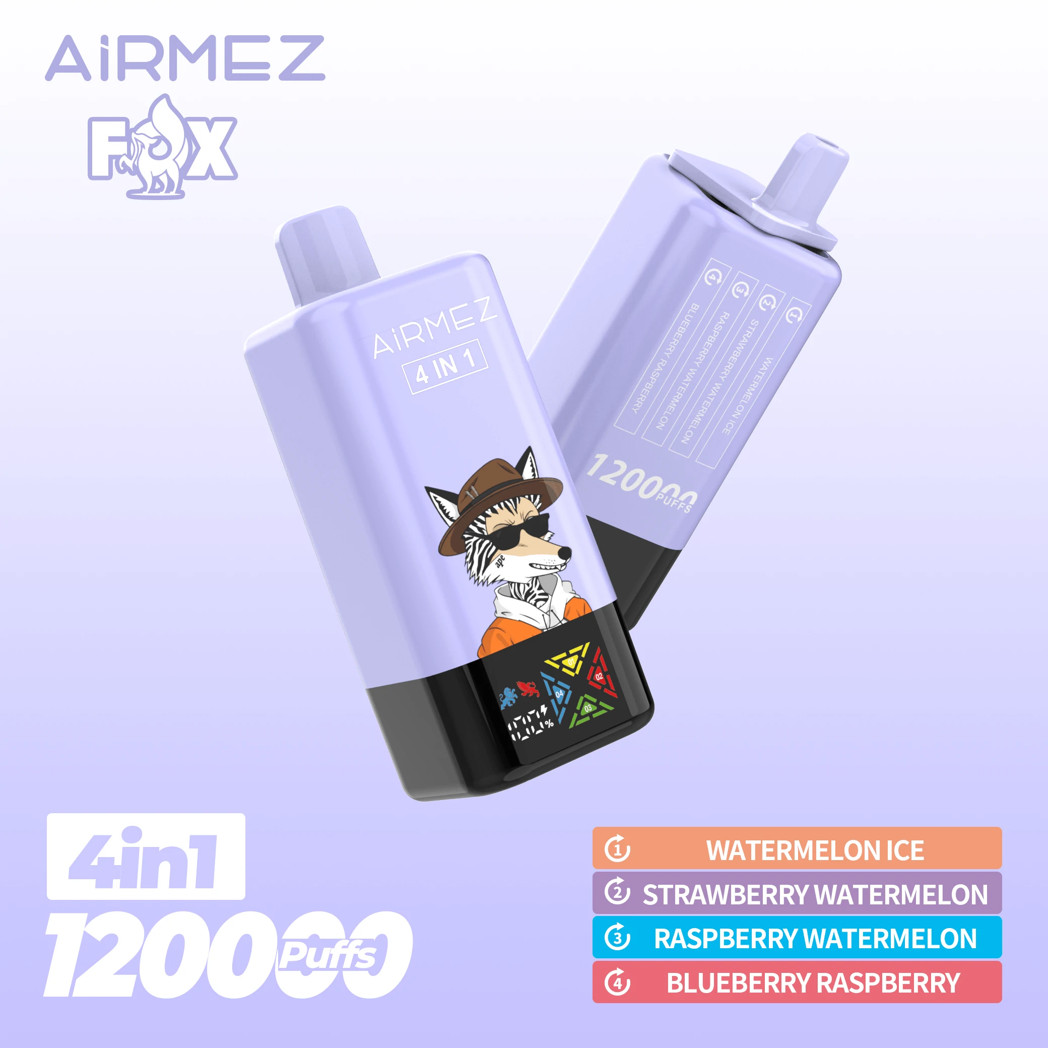 Airmez Fox 120000パフ 4-in-1 使い捨て電子タバコ 画像6