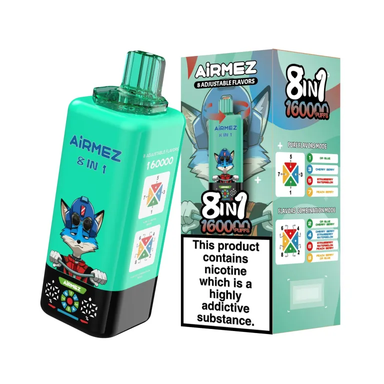 Airmez 160000パフ 8-in-1 使い捨て電子タバコ 画像8