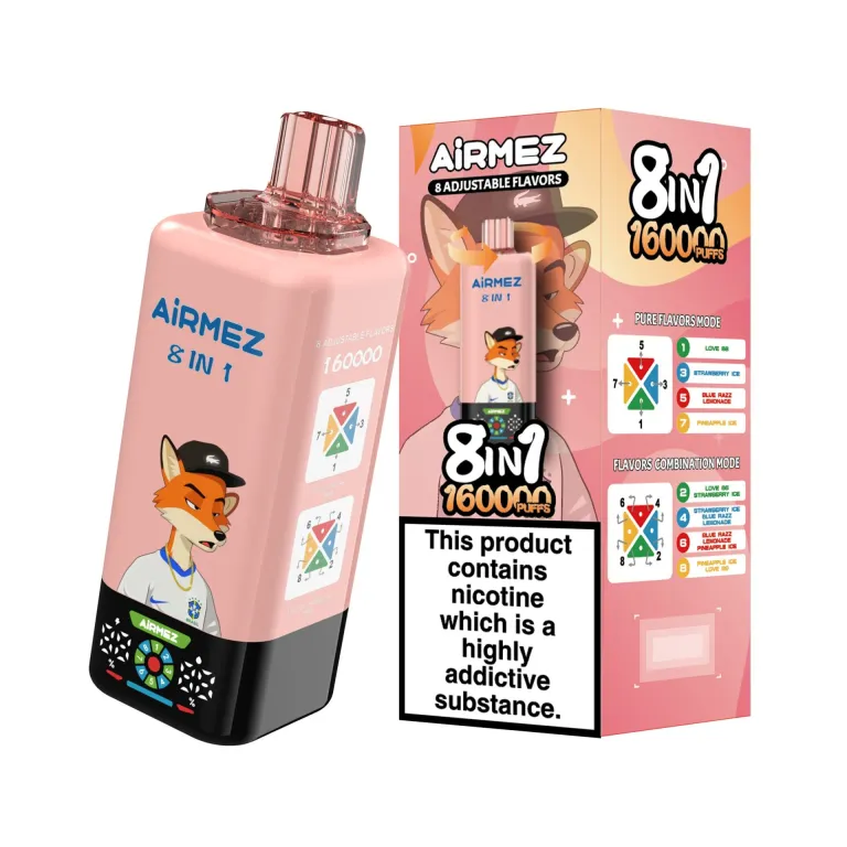Airmez 160000パフ 8-in-1 使い捨て電子タバコ 画像11