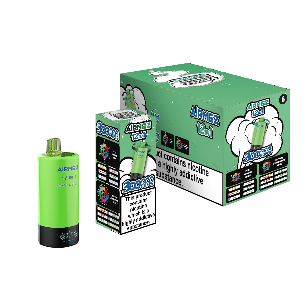 Airmez 300000パフ 12-in-1 使い捨て電子タバコ 画像9