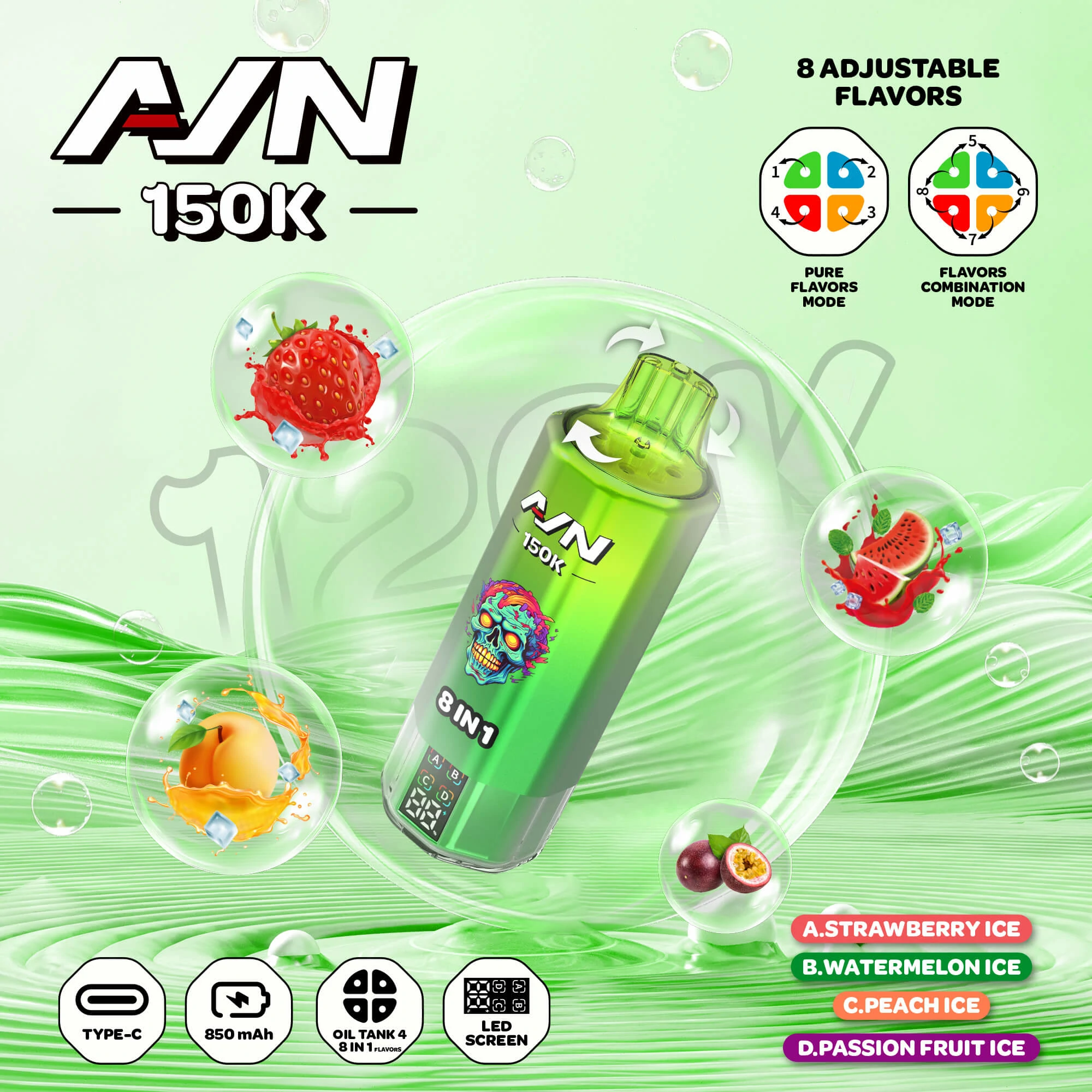 AIVONO AIM AVN 150000パフ 使い捨て電子タバコ 画像3