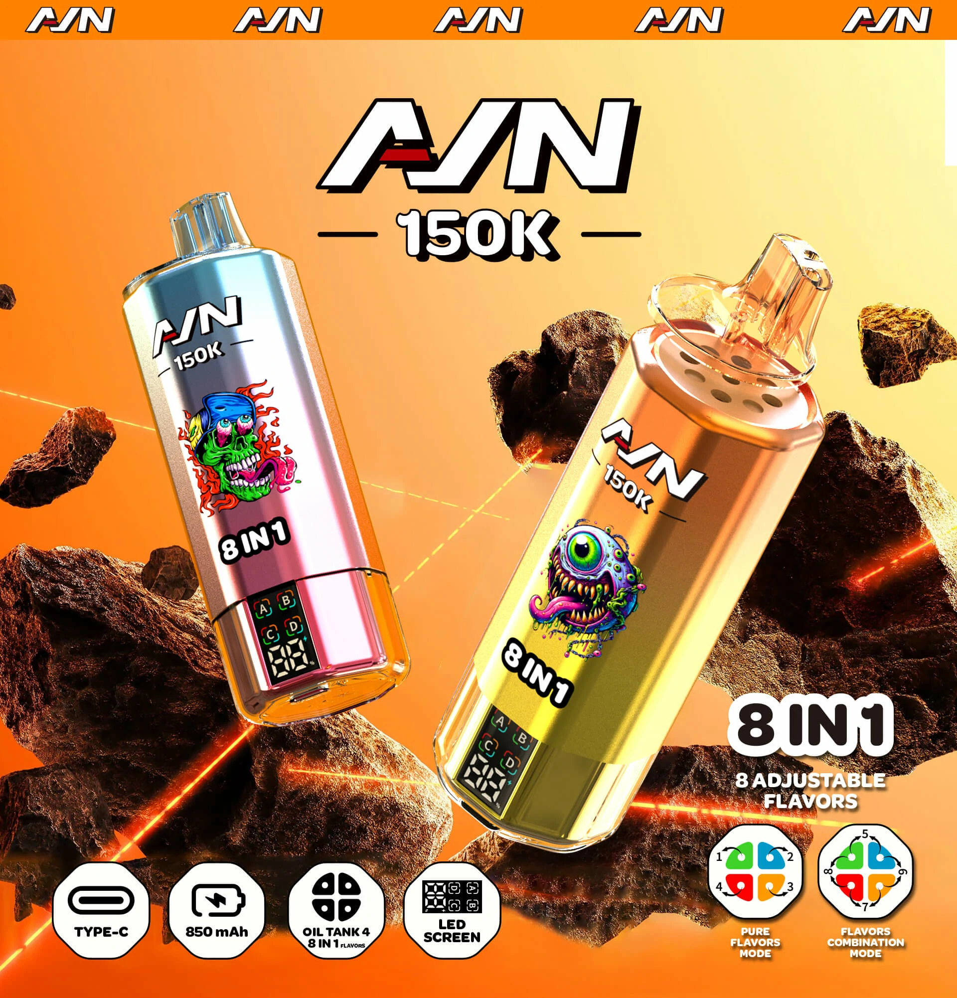 AIVONO AIM AVN 150000パフ 使い捨て電子タバコ 画像10