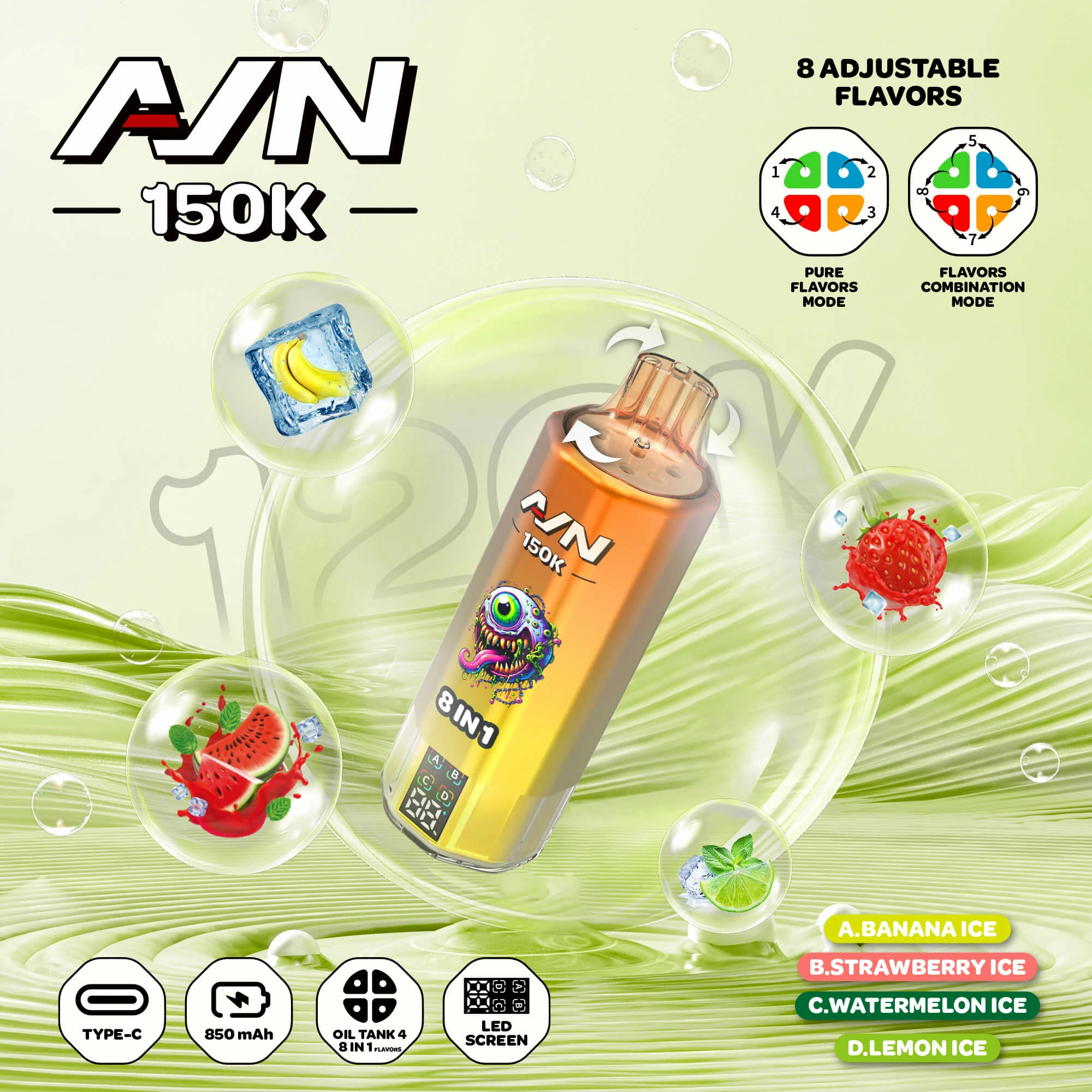 AIVONO AIM AVN 150000パフ 使い捨て電子タバコ 画像4