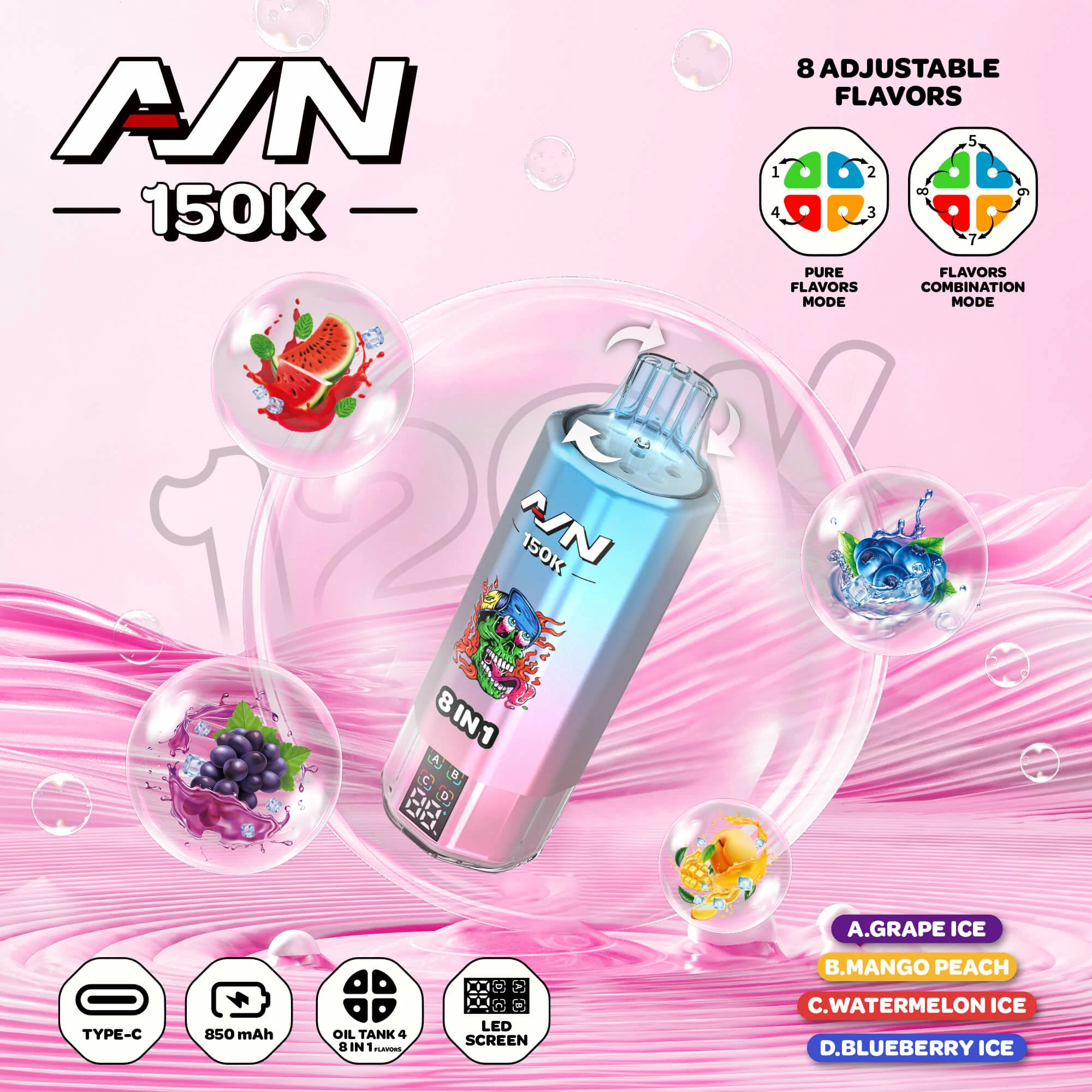 AIVONO AIM AVN 150000パフ 使い捨て電子タバコ 画像5