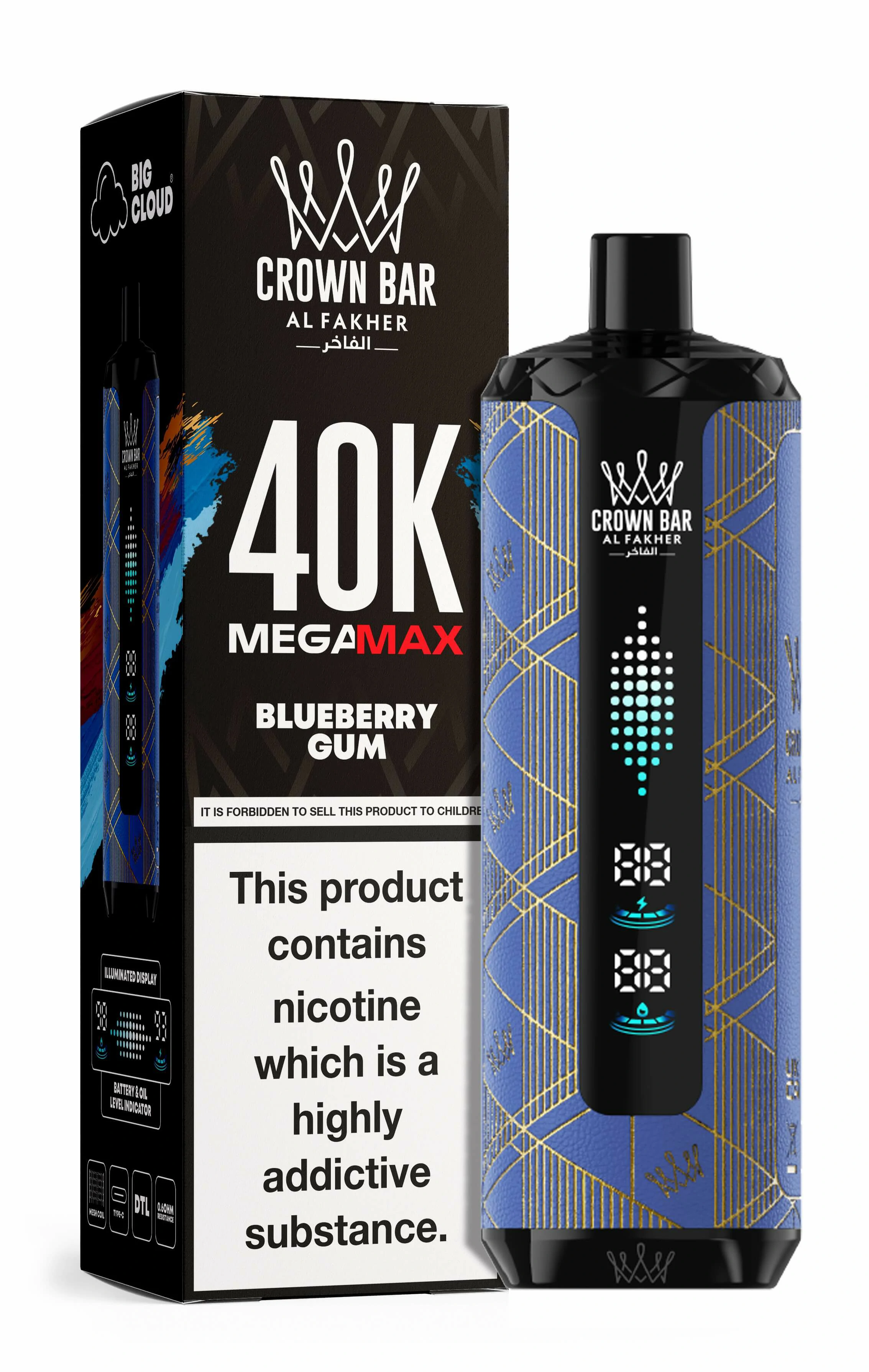 Al Fakher Mega Max 40000パフ 使い捨て電子タバコ 画像10