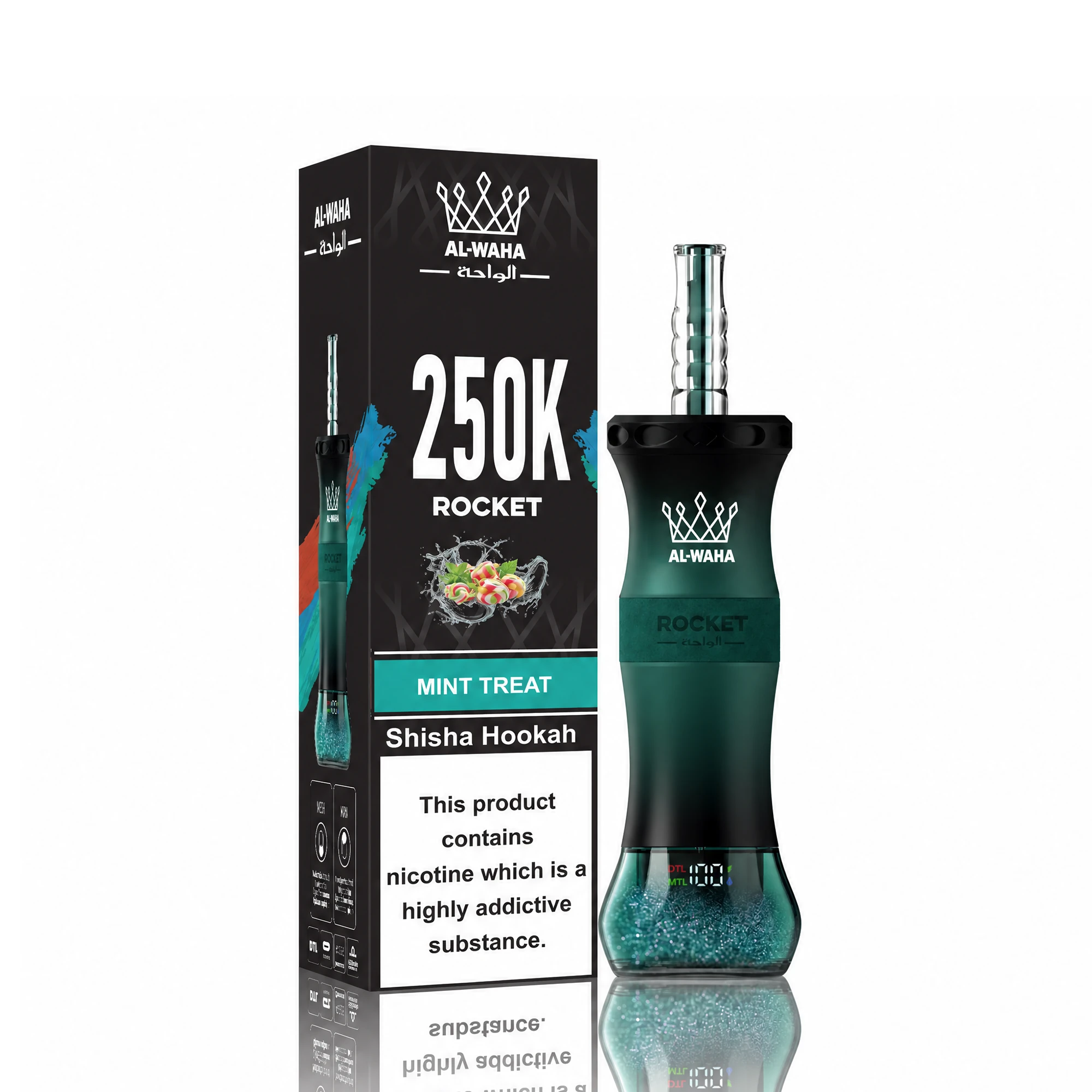 Al WAHA Rocket 250000パフ 使い捨て電子タバコ 画像2