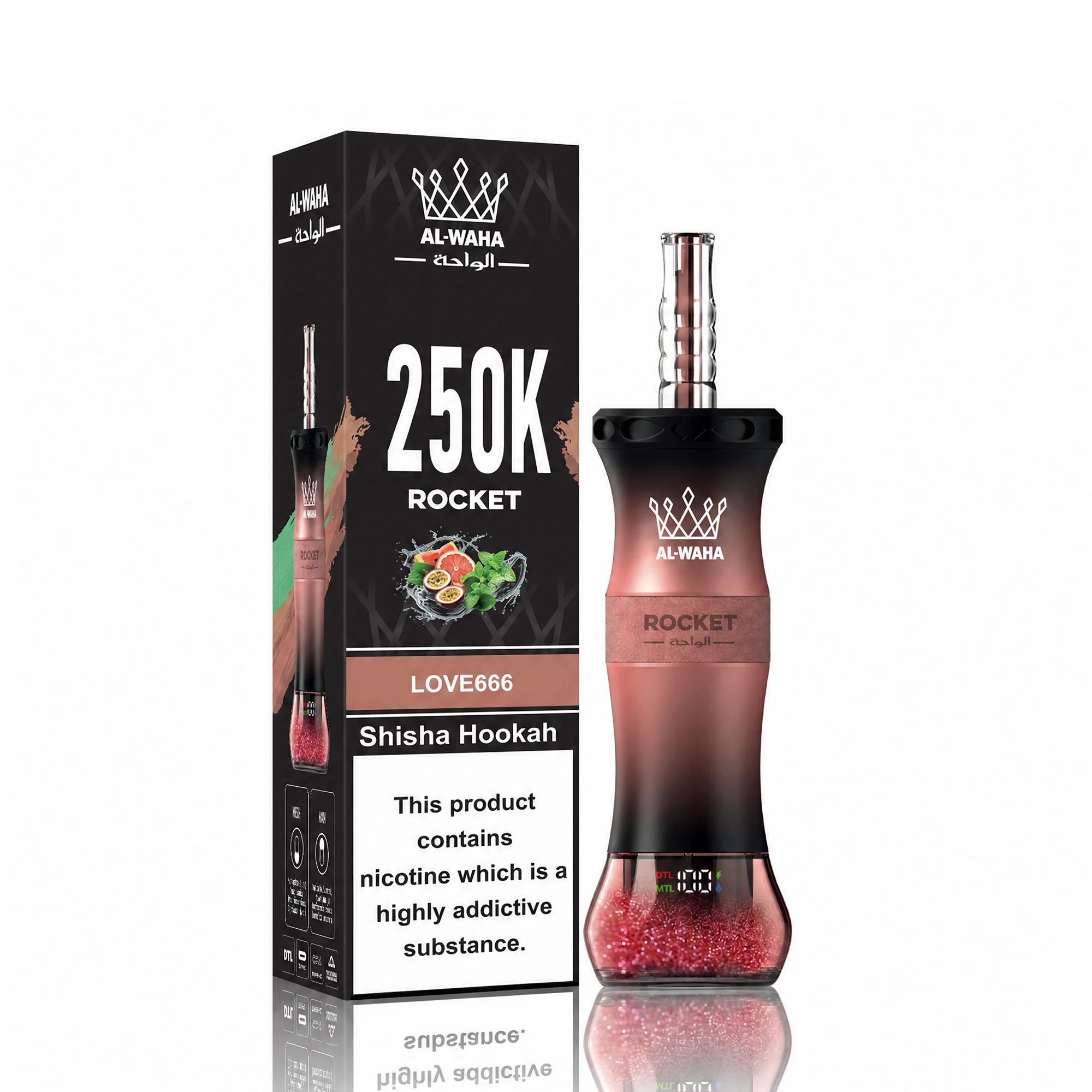 Al WAHA Rocket 250000パフ 使い捨て電子タバコ 画像4