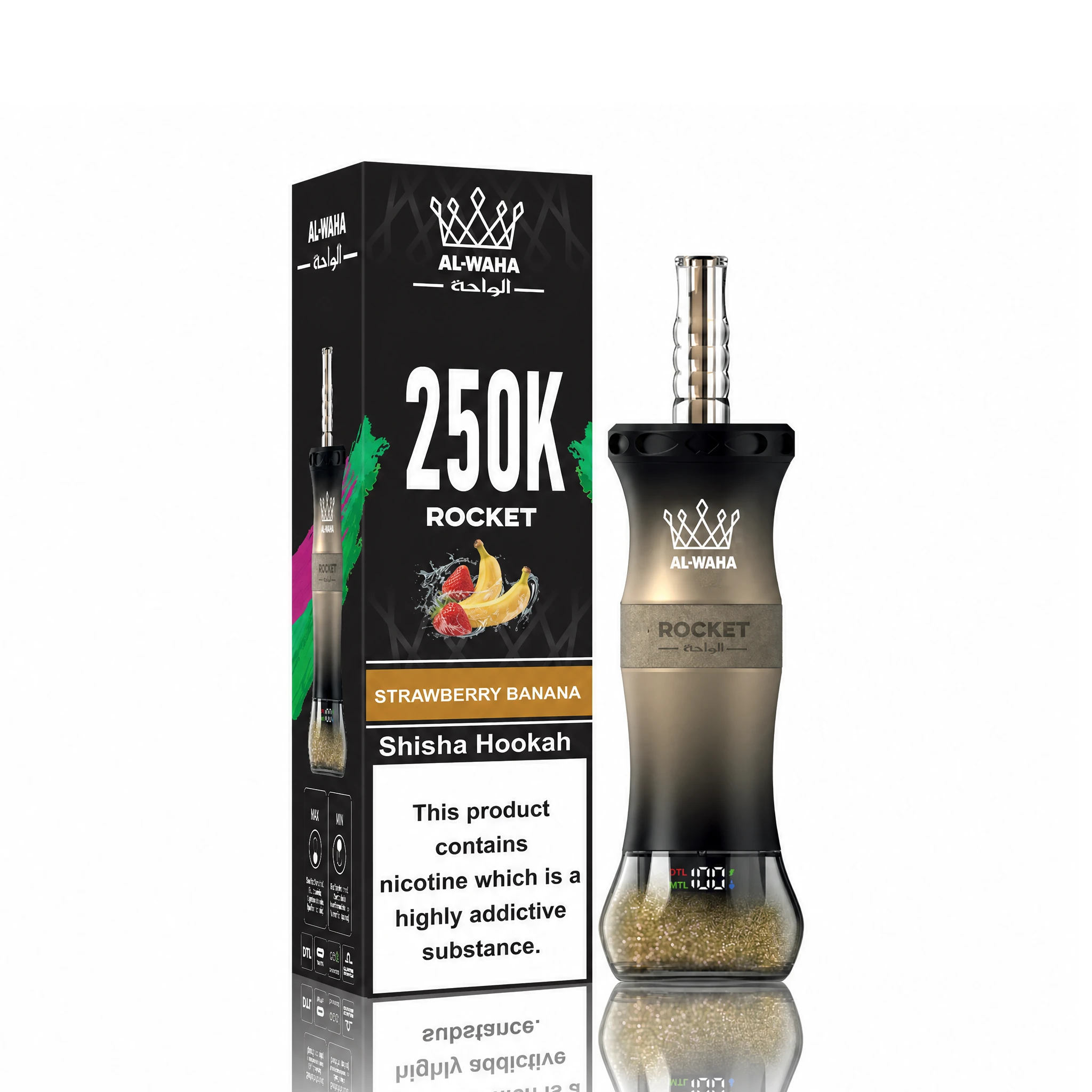 Al WAHA Rocket 250000パフ 使い捨て電子タバコ 画像5