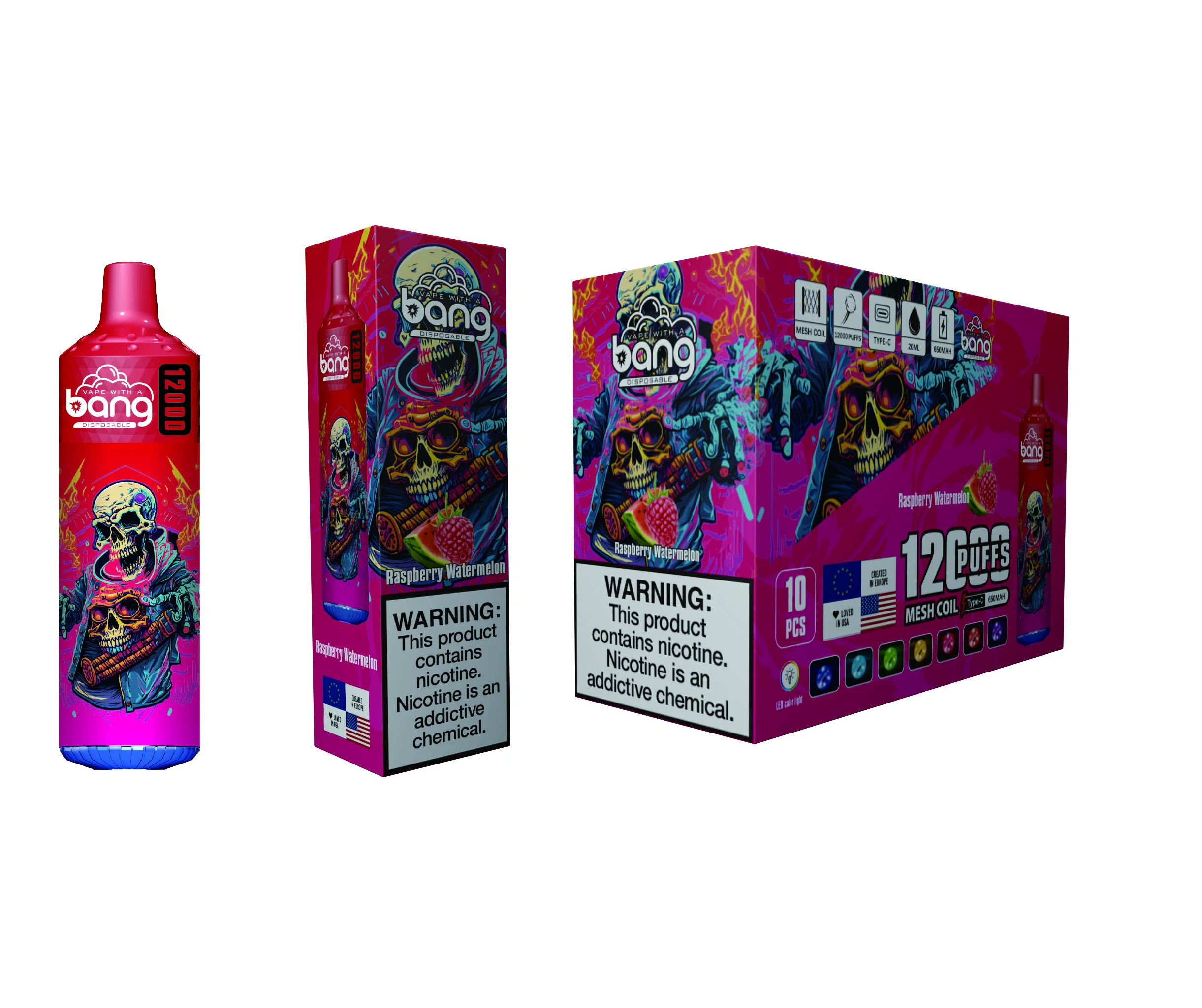 Bang 12000パフ 使い捨て電子タバコ 画像3