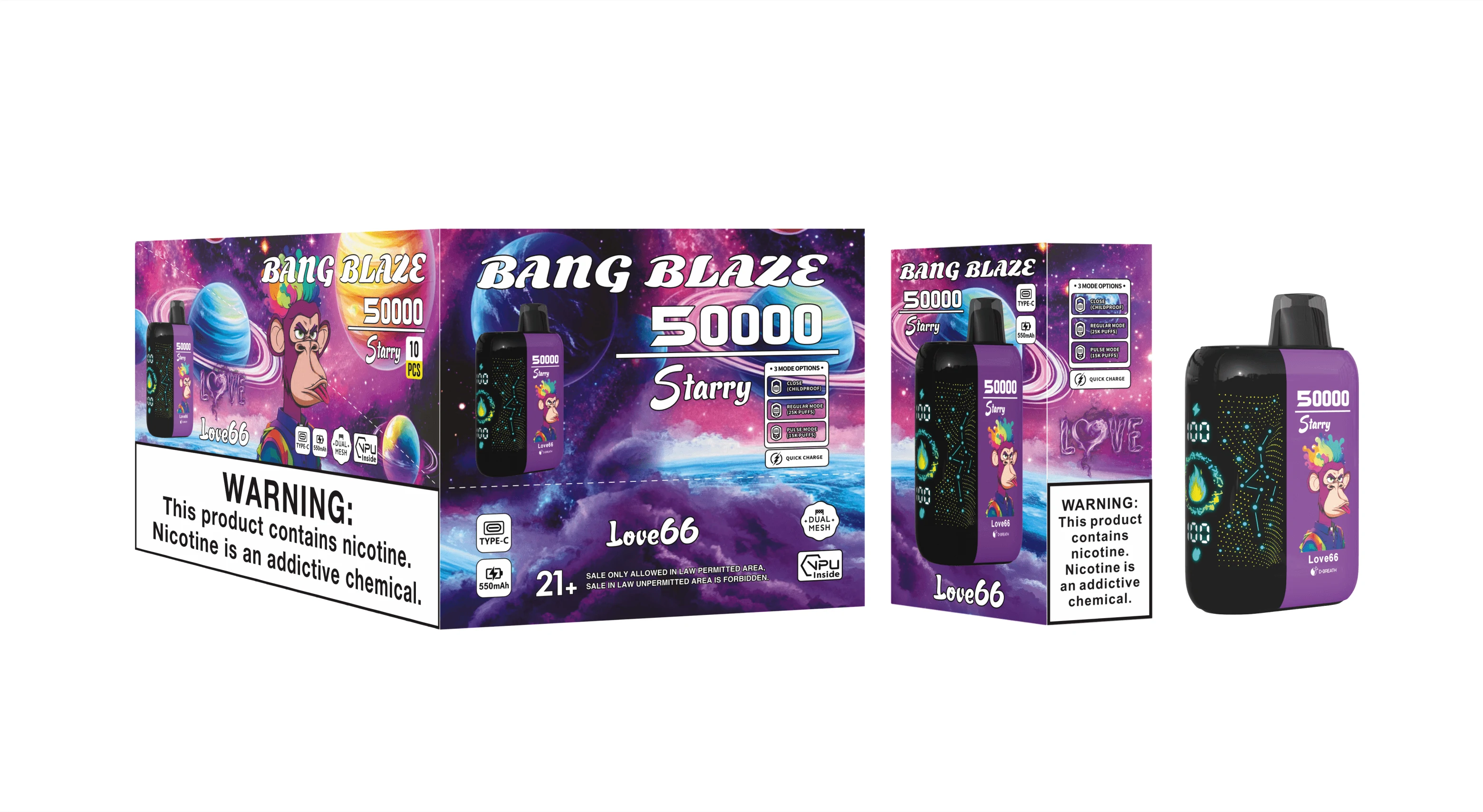 Bang Blaze Starry 50000パフ 使い捨て電子タバコ 画像5