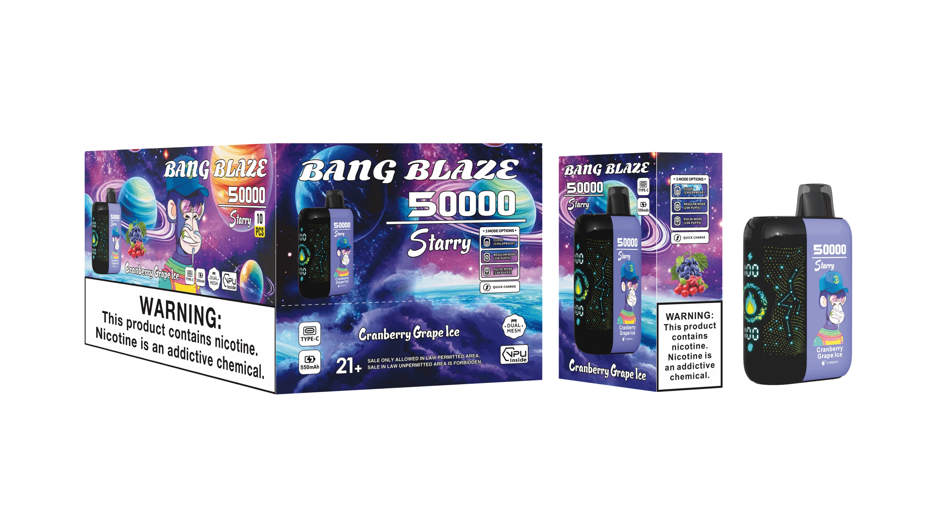 Bang Blaze Starry 50000パフ 使い捨て電子タバコ 画像8