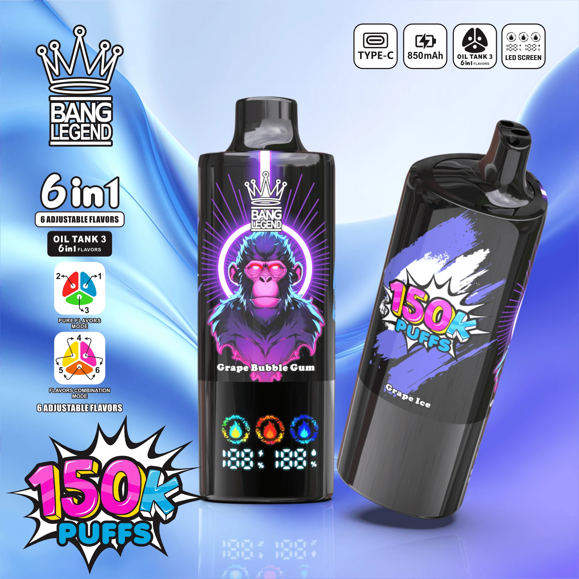Bang Legend 150000パフ 使い捨て電子タバコ 画像6
