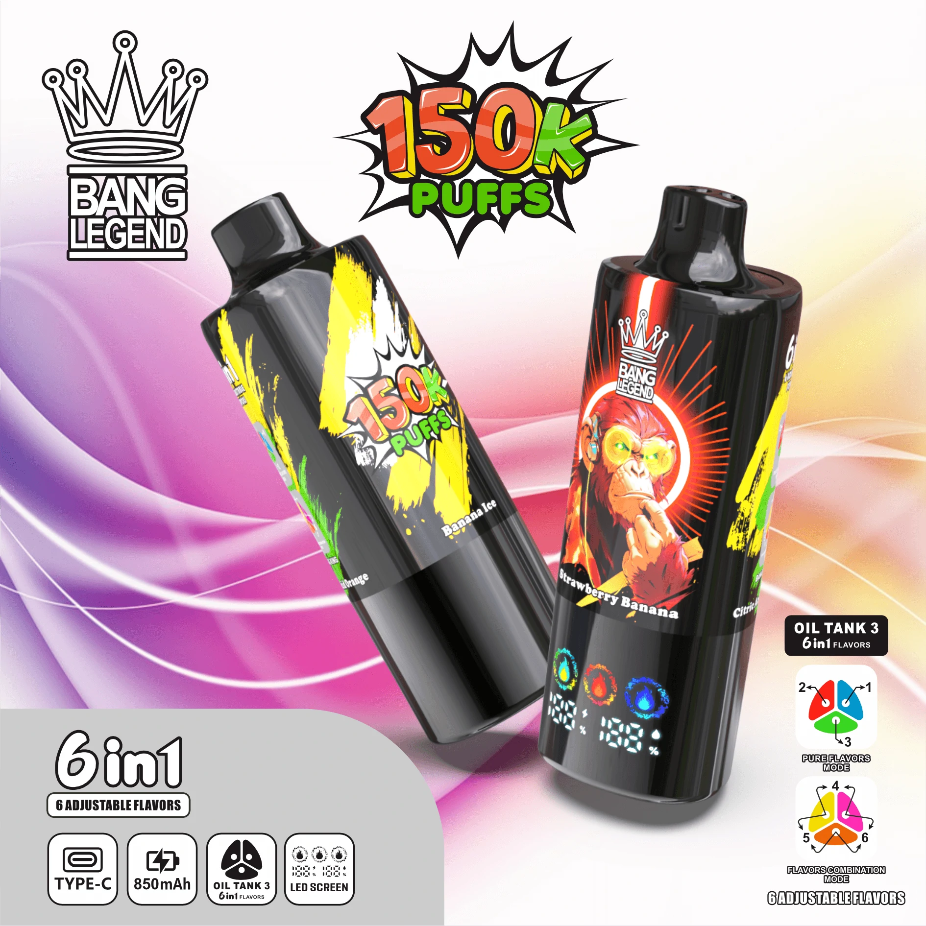 Bang Legend 150000パフ 使い捨て電子タバコ 画像5
