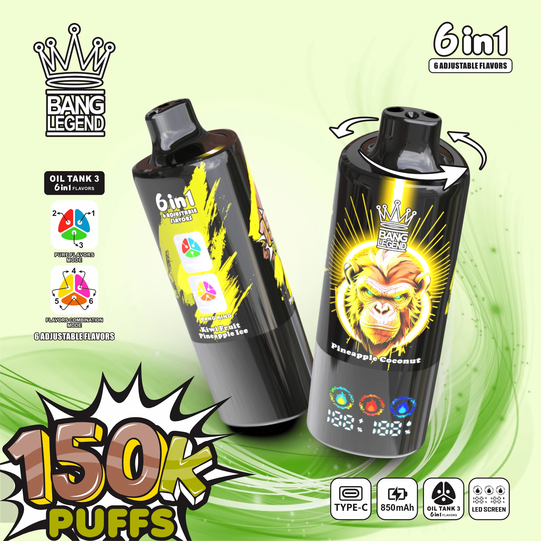 Bang Legend 150000パフ 使い捨て電子タバコ 画像2