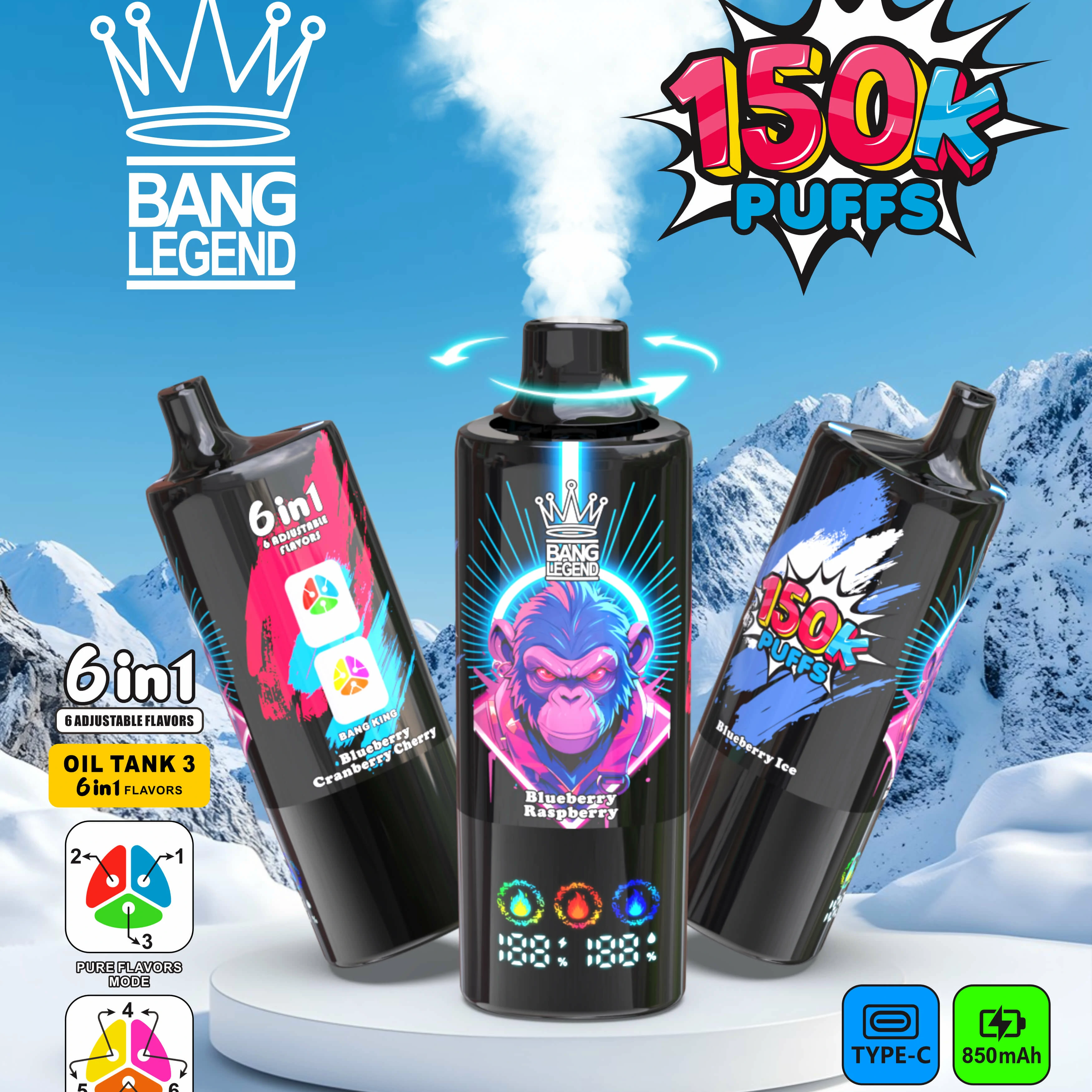 Bang Legend 150000パフ 使い捨て電子タバコ 画像8