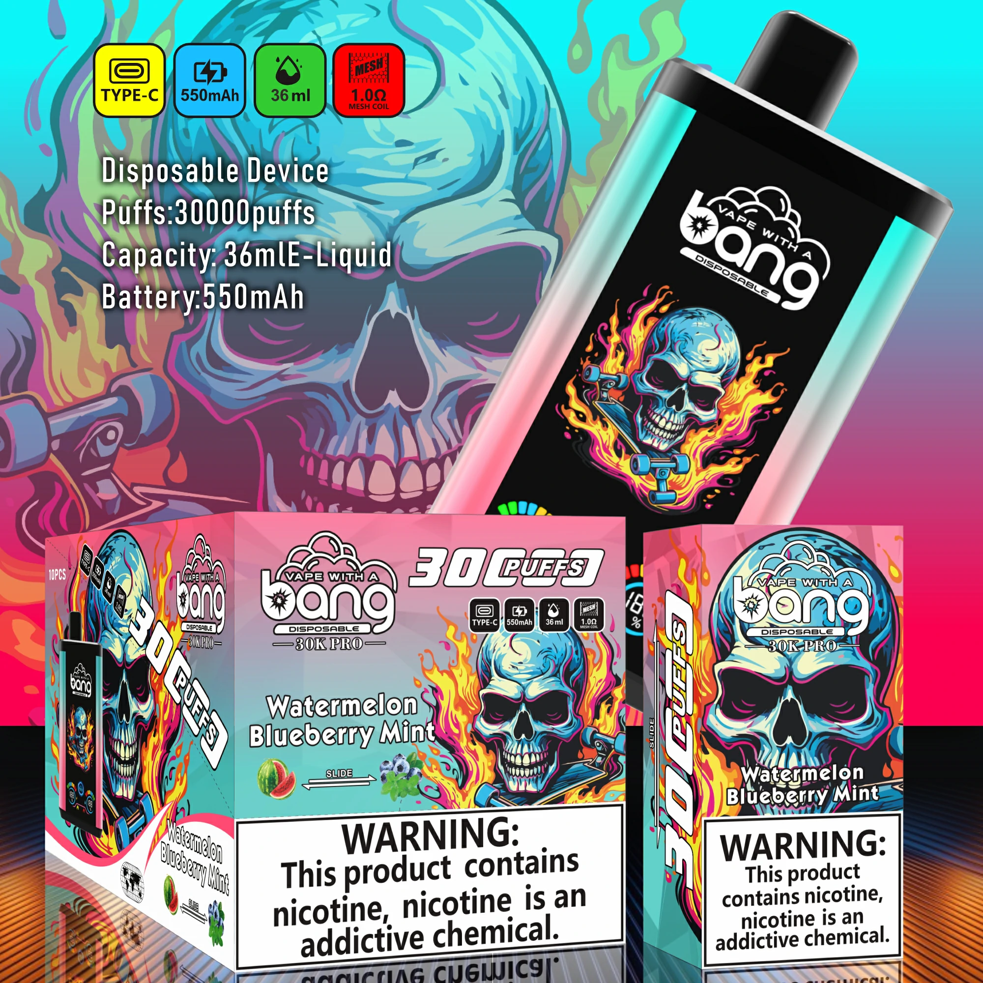 BANG B30S 30000パフ 使い捨て電子タバコ 画像5