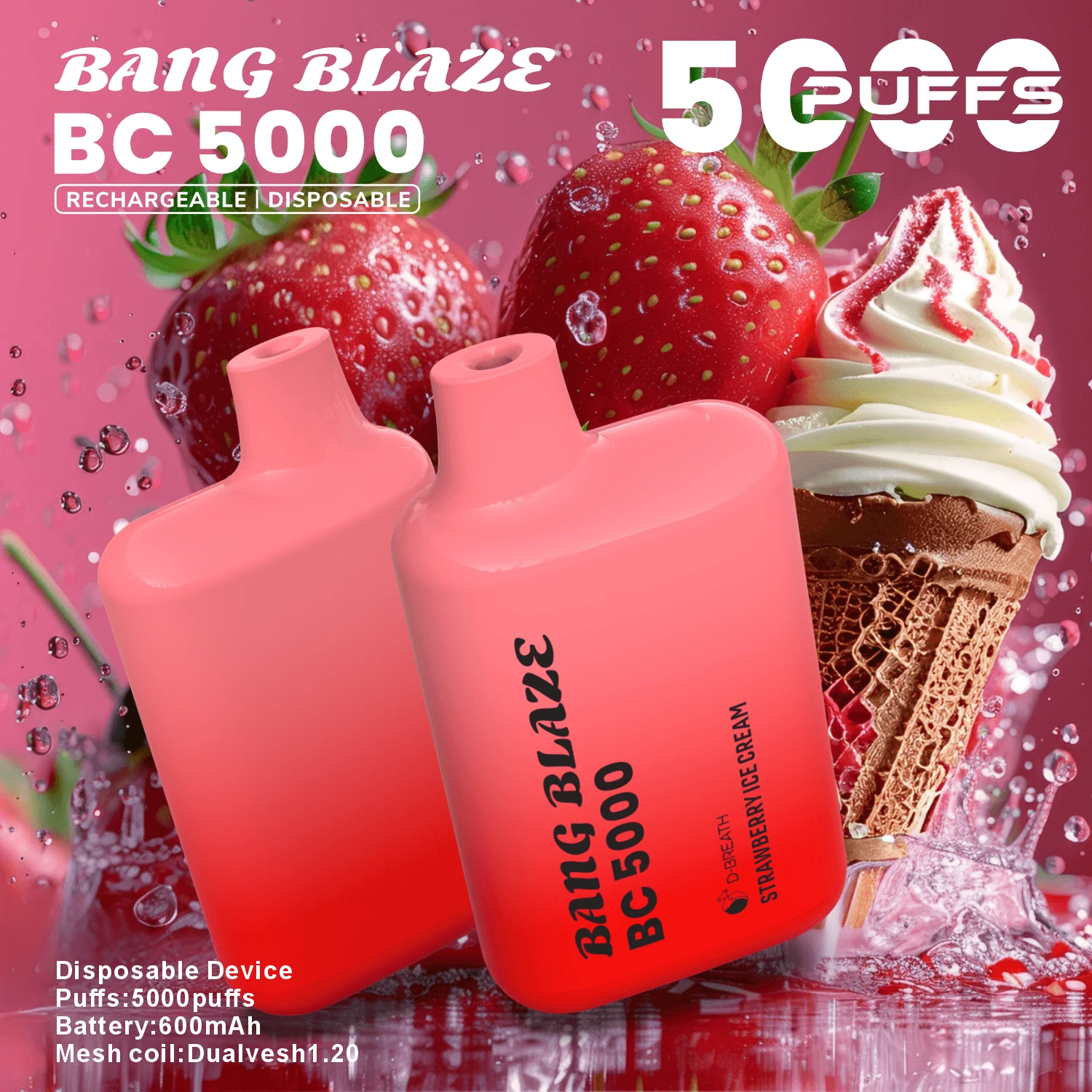 Bang Blaze BC 5000パフ 使い捨て電子タバコ 画像5