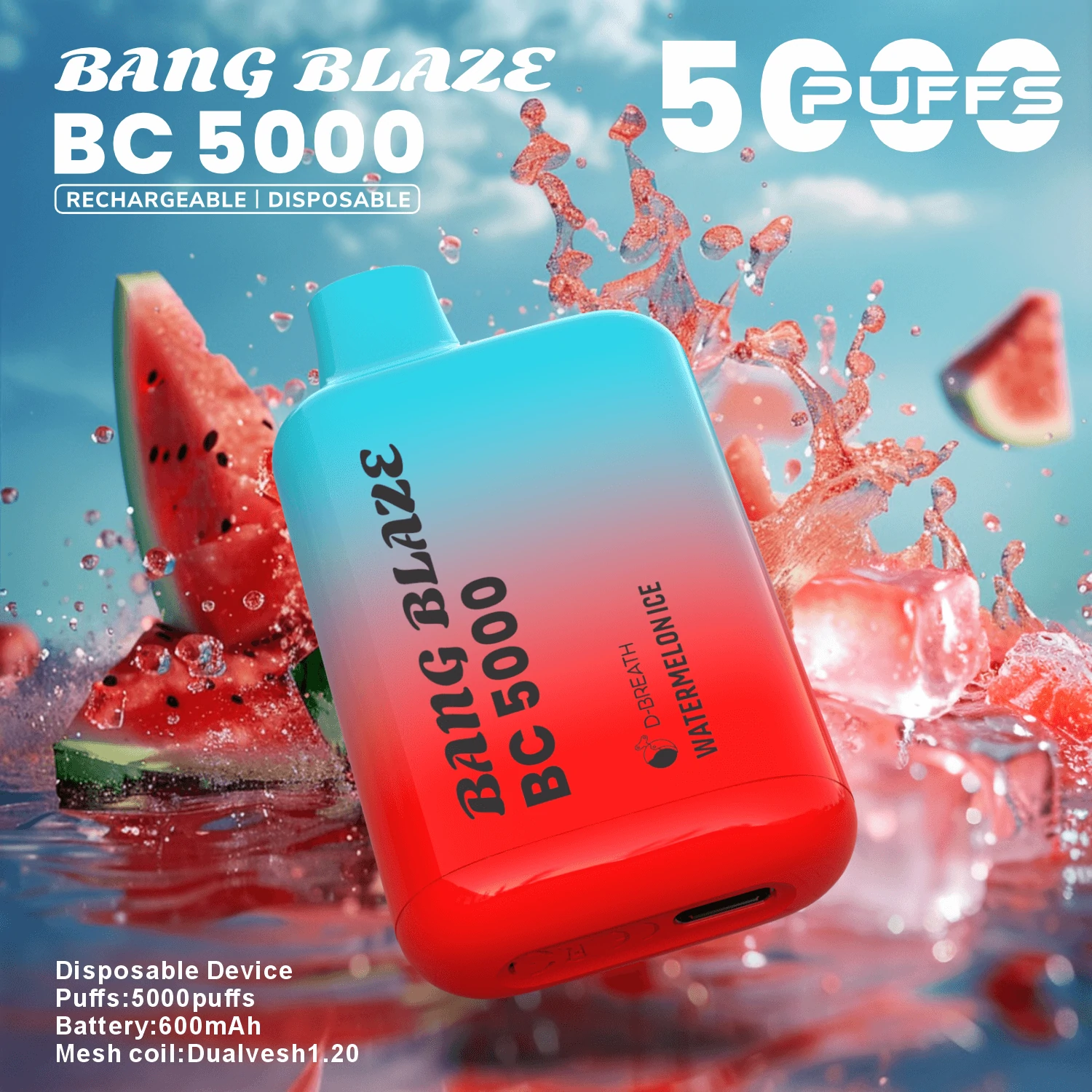 Bang Blaze BC 5000パフ 使い捨て電子タバコ 画像8