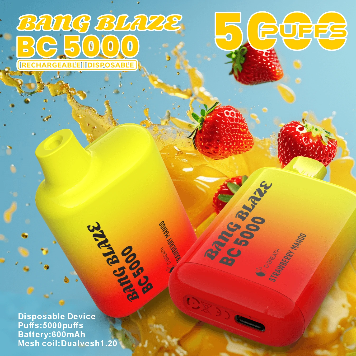 Bang Blaze BC 5000パフ 使い捨て電子タバコ 画像6