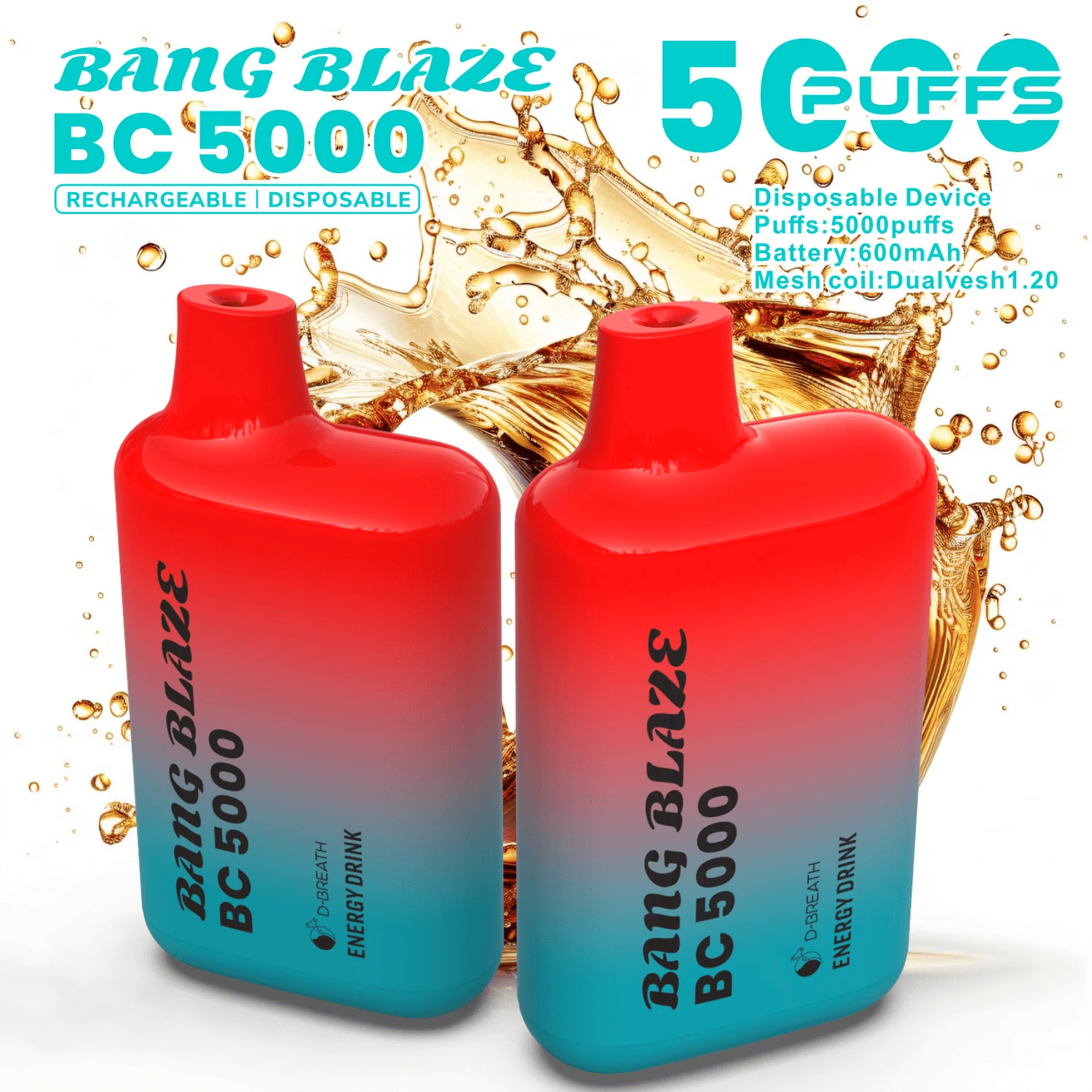 Bang Blaze BC 5000パフ 使い捨て電子タバコ 画像2