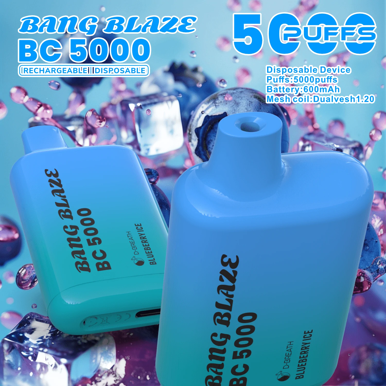 Bang Blaze BC 5000パフ 使い捨て電子タバコ 画像4