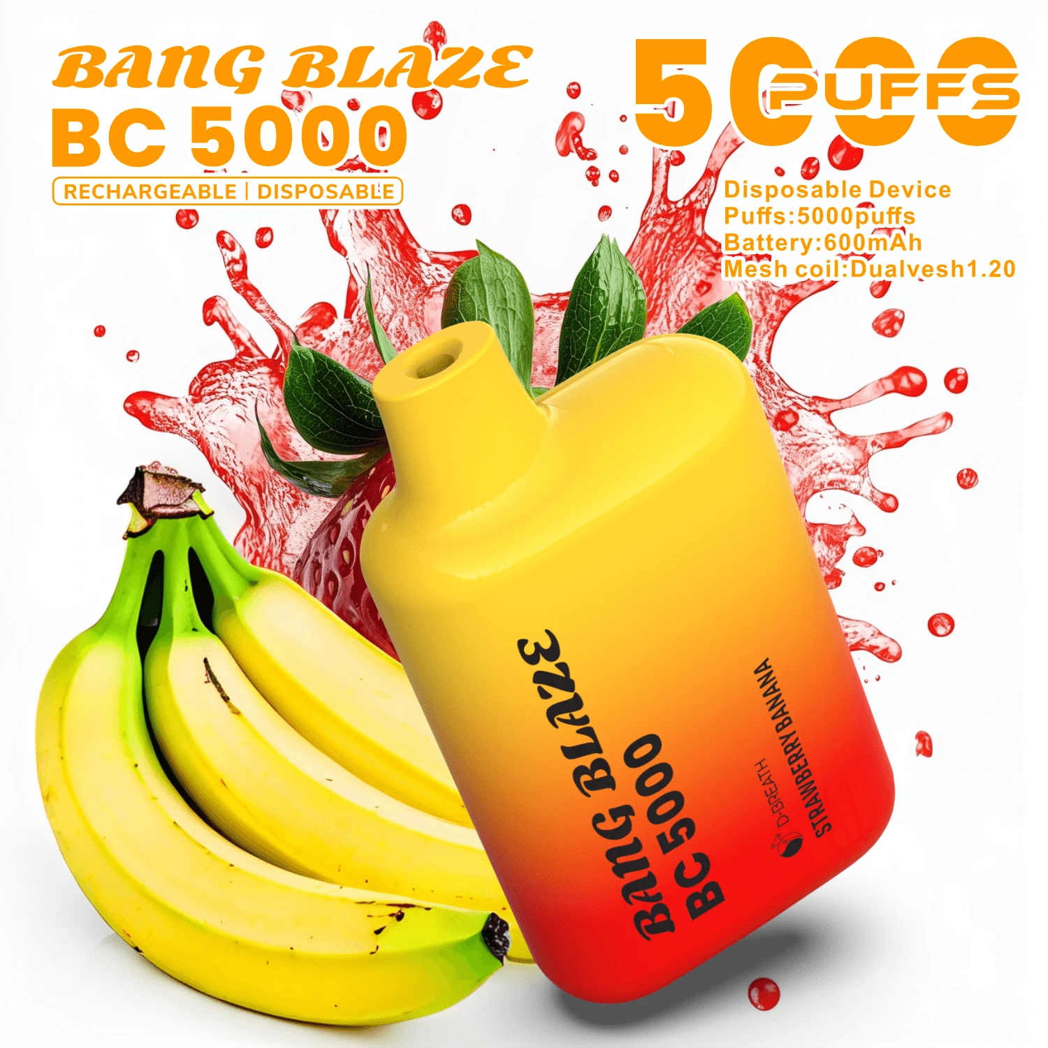 Bang Blaze BC 5000パフ 使い捨て電子タバコ 画像9