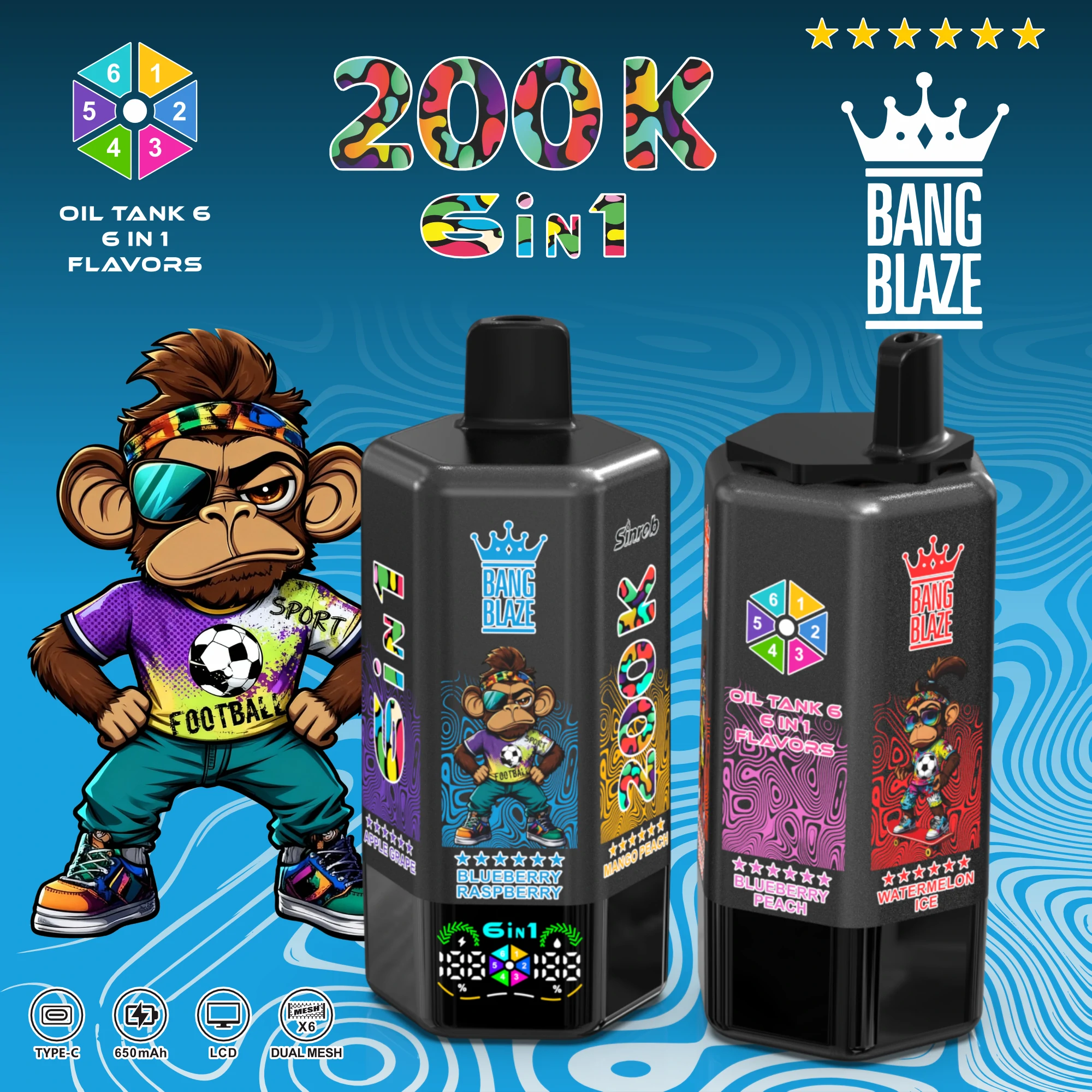 Bang Blaze 200000パフ 使い捨て電子タバコ 画像5