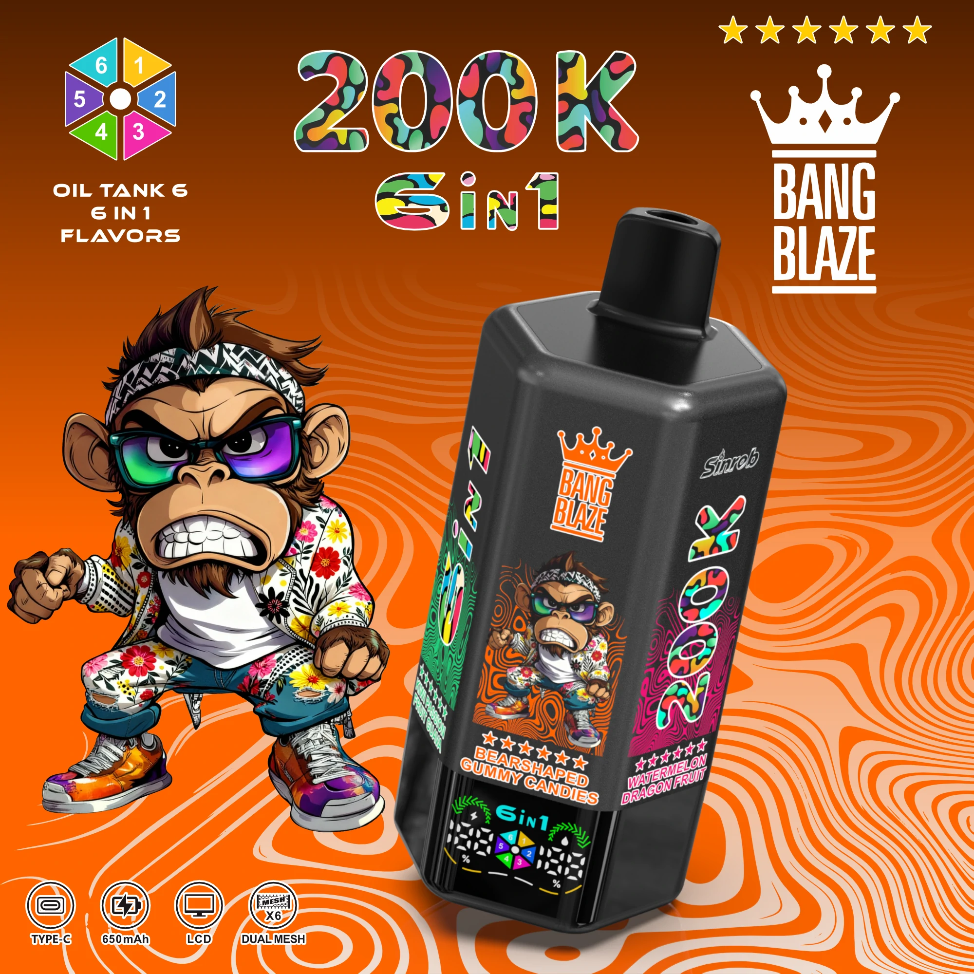 Bang Blaze 200000パフ 使い捨て電子タバコ 画像9