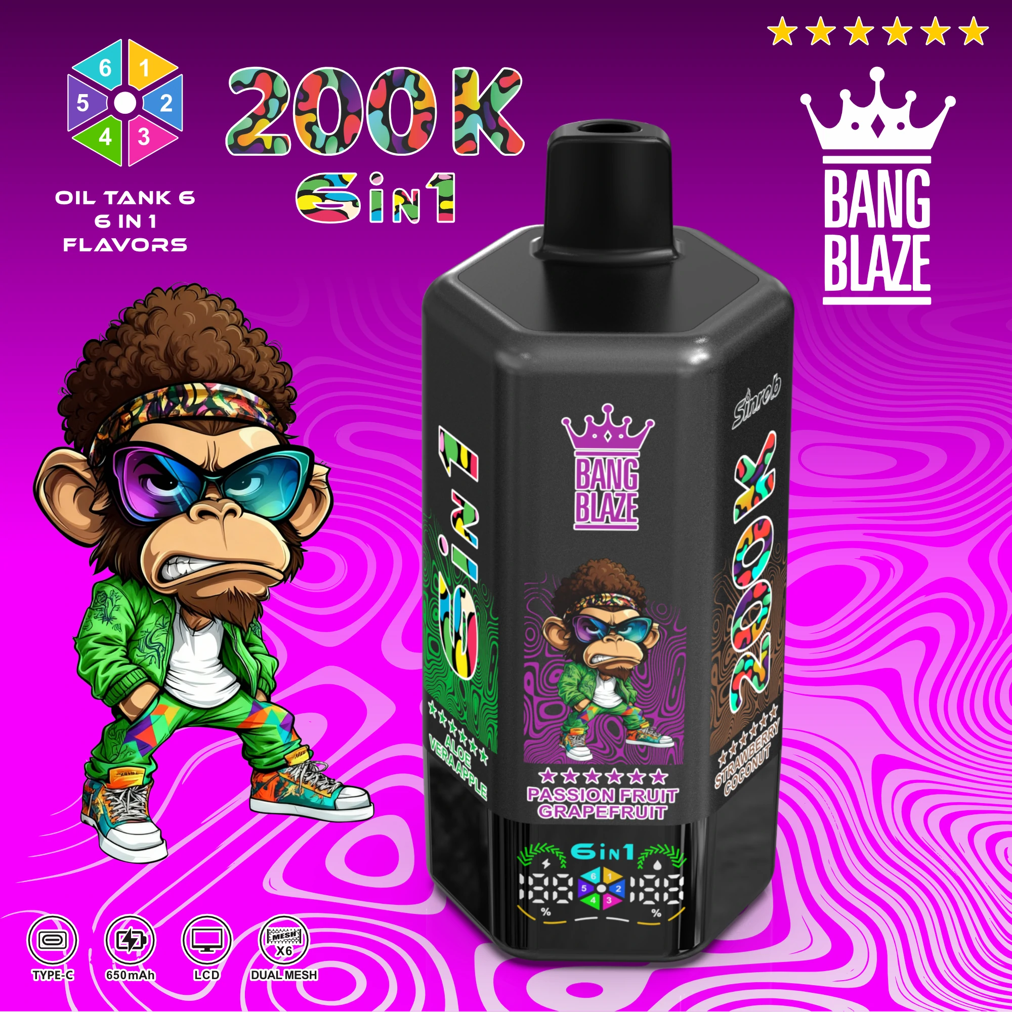 Bang Blaze 200000パフ 使い捨て電子タバコ 画像10
