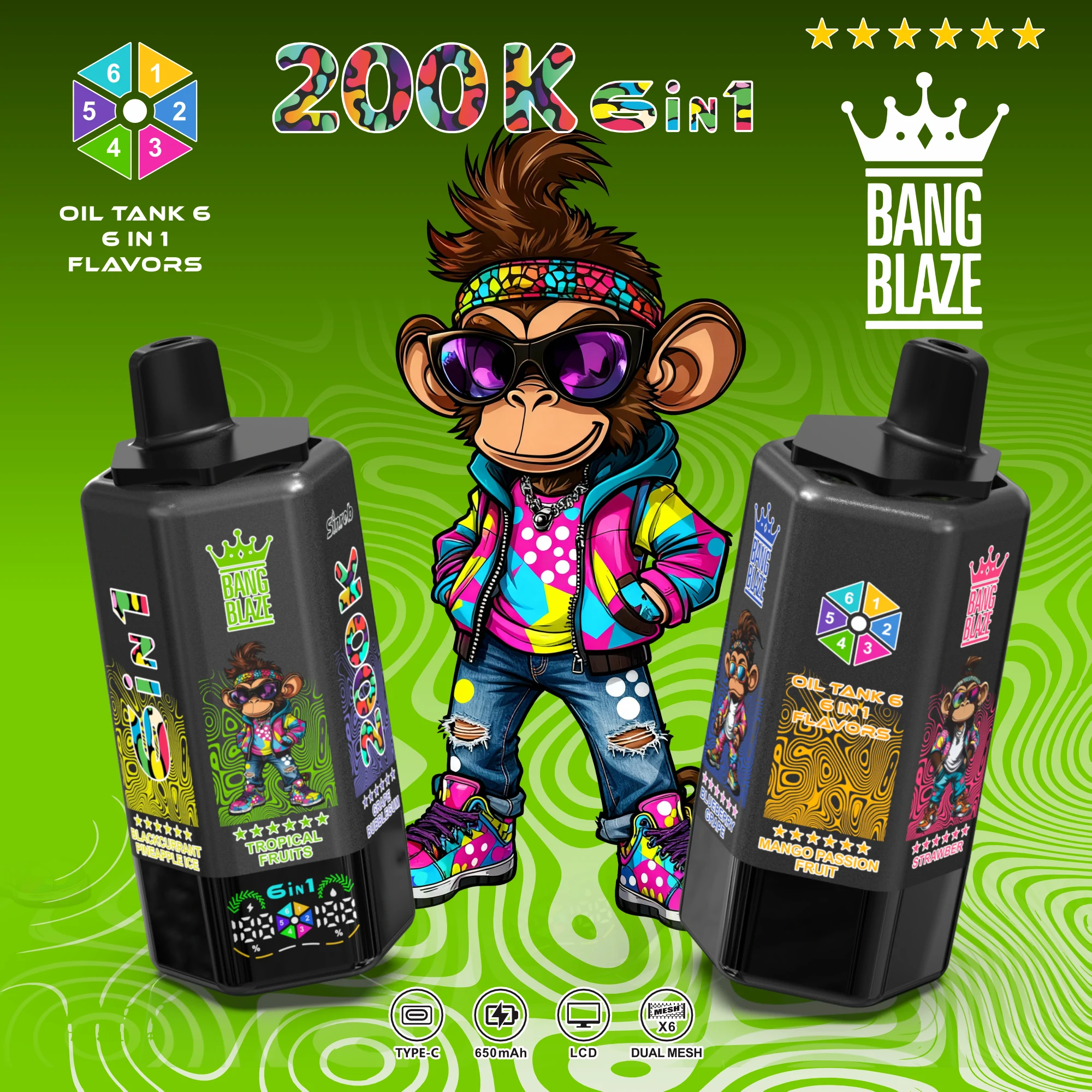 Bang Blaze 200000パフ 使い捨て電子タバコ 画像8