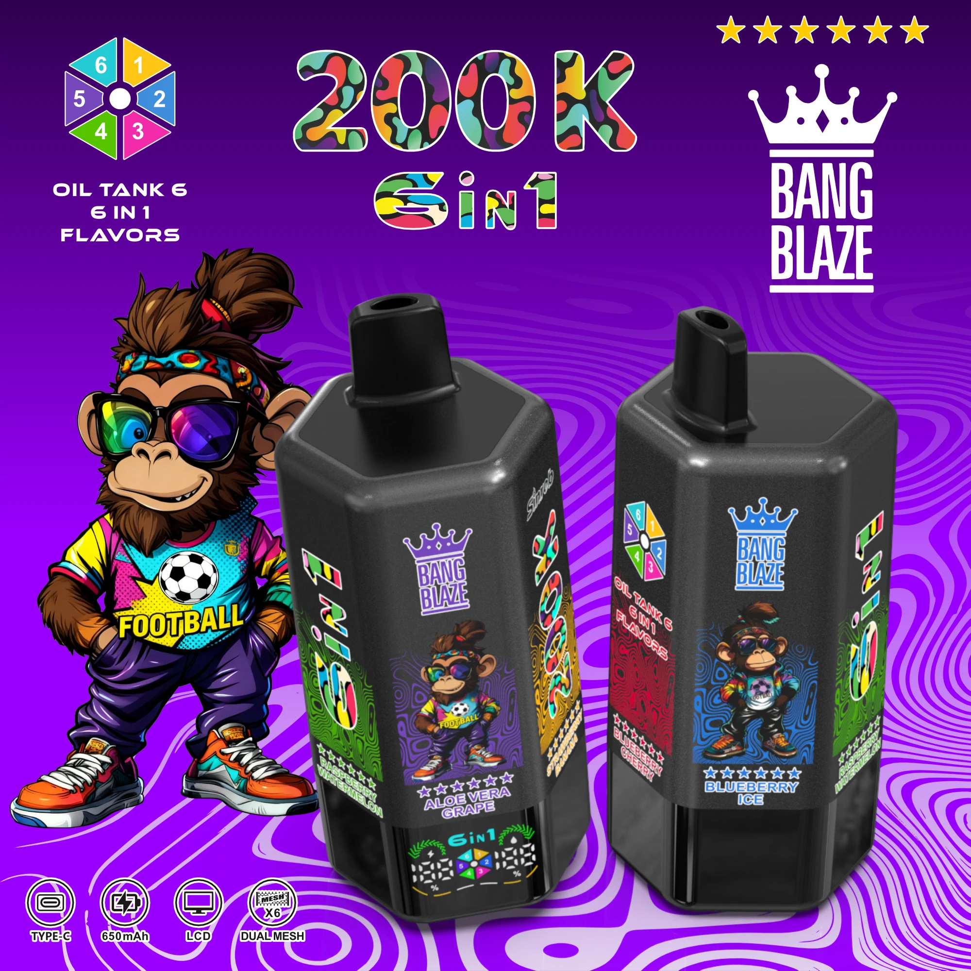 Bang Blaze 200000パフ 使い捨て電子タバコ 画像7