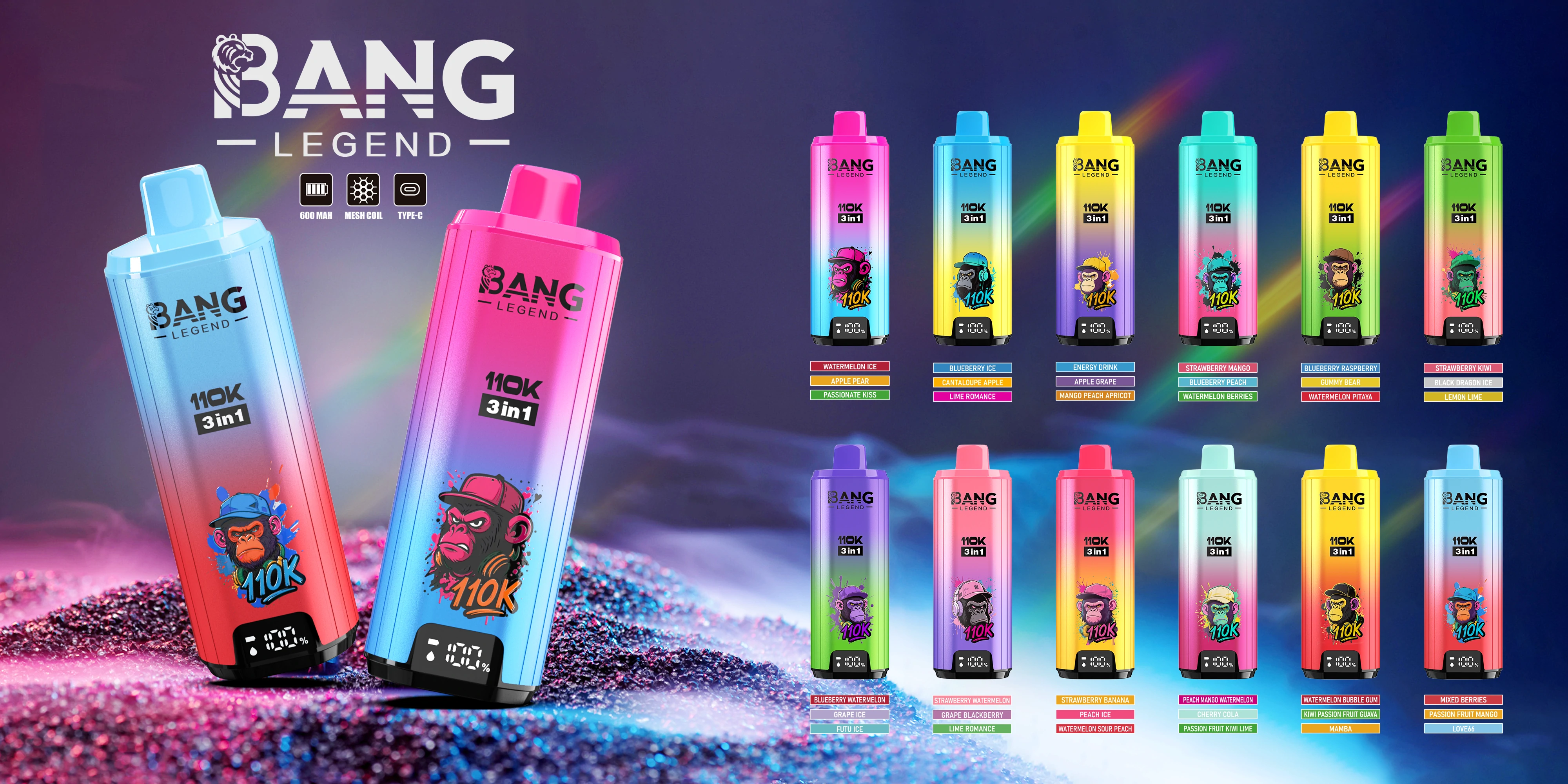 Bang Legend 110000パフ 使い捨て電子タバコ 画像13