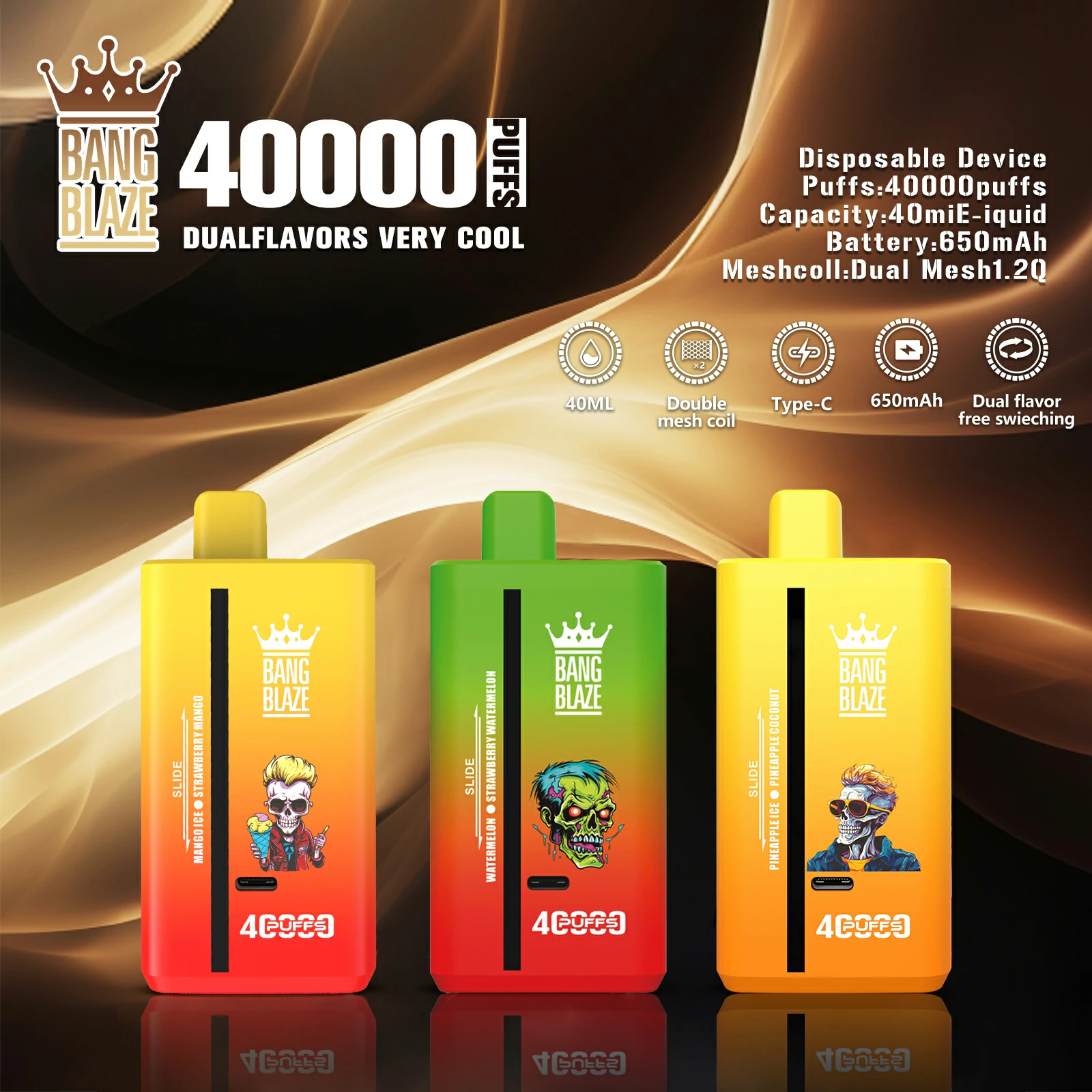 Bang Blaze 40000パフ 使い捨て電子タバコ 画像3
