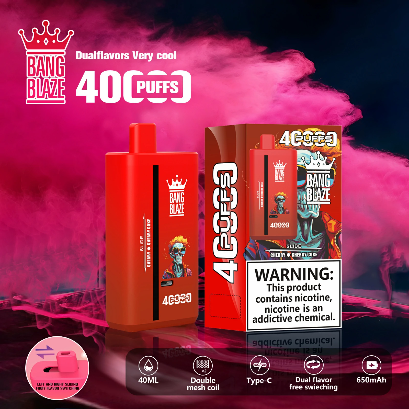 Bang Blaze 40000パフ 使い捨て電子タバコ 画像8
