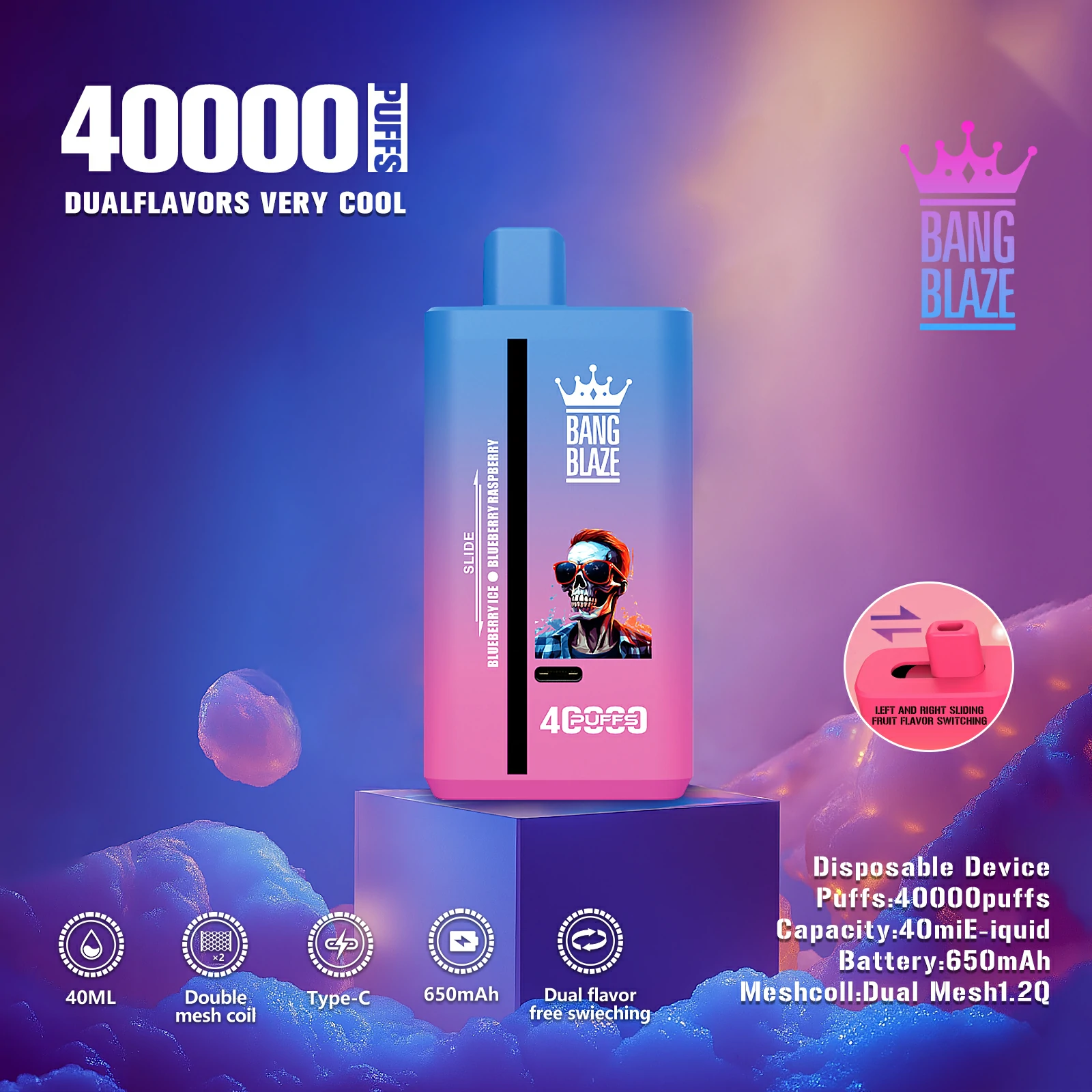 Bang Blaze 40000パフ 使い捨て電子タバコ 画像7