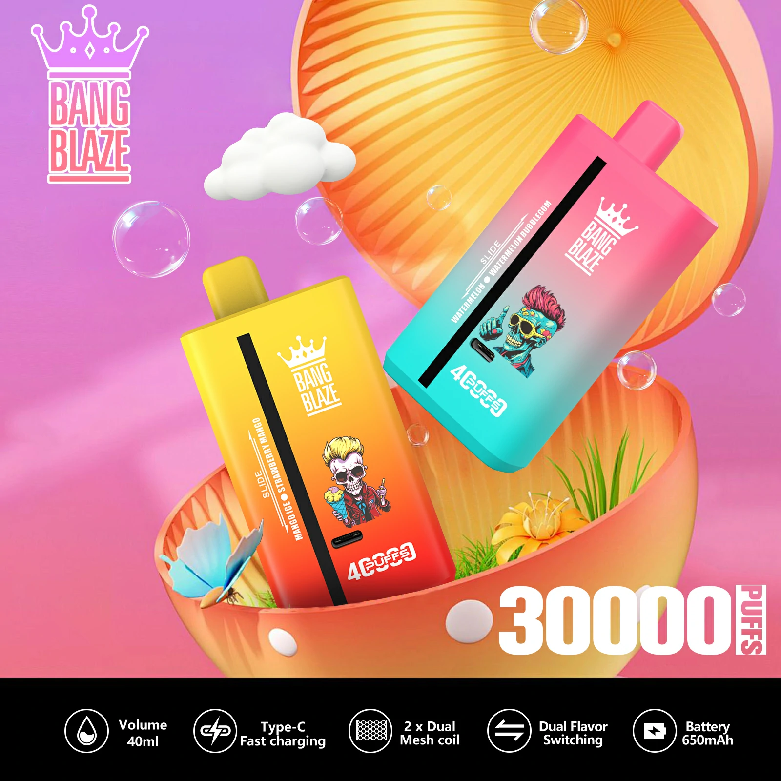 Bang Blaze 40000パフ 使い捨て電子タバコ 画像6
