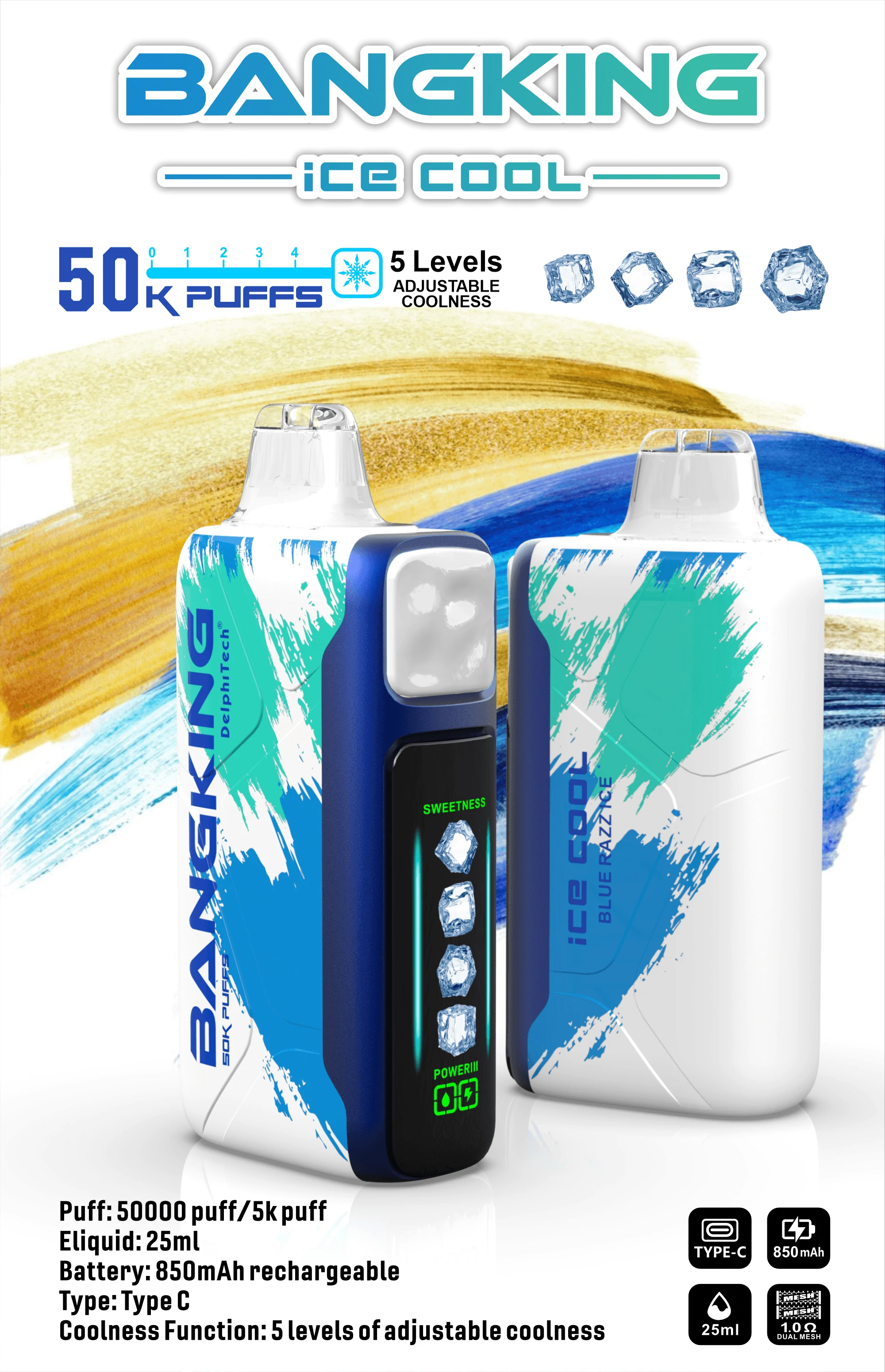 Bang King Ice Cool 60000パフ 使い捨て電子タバコ 画像4