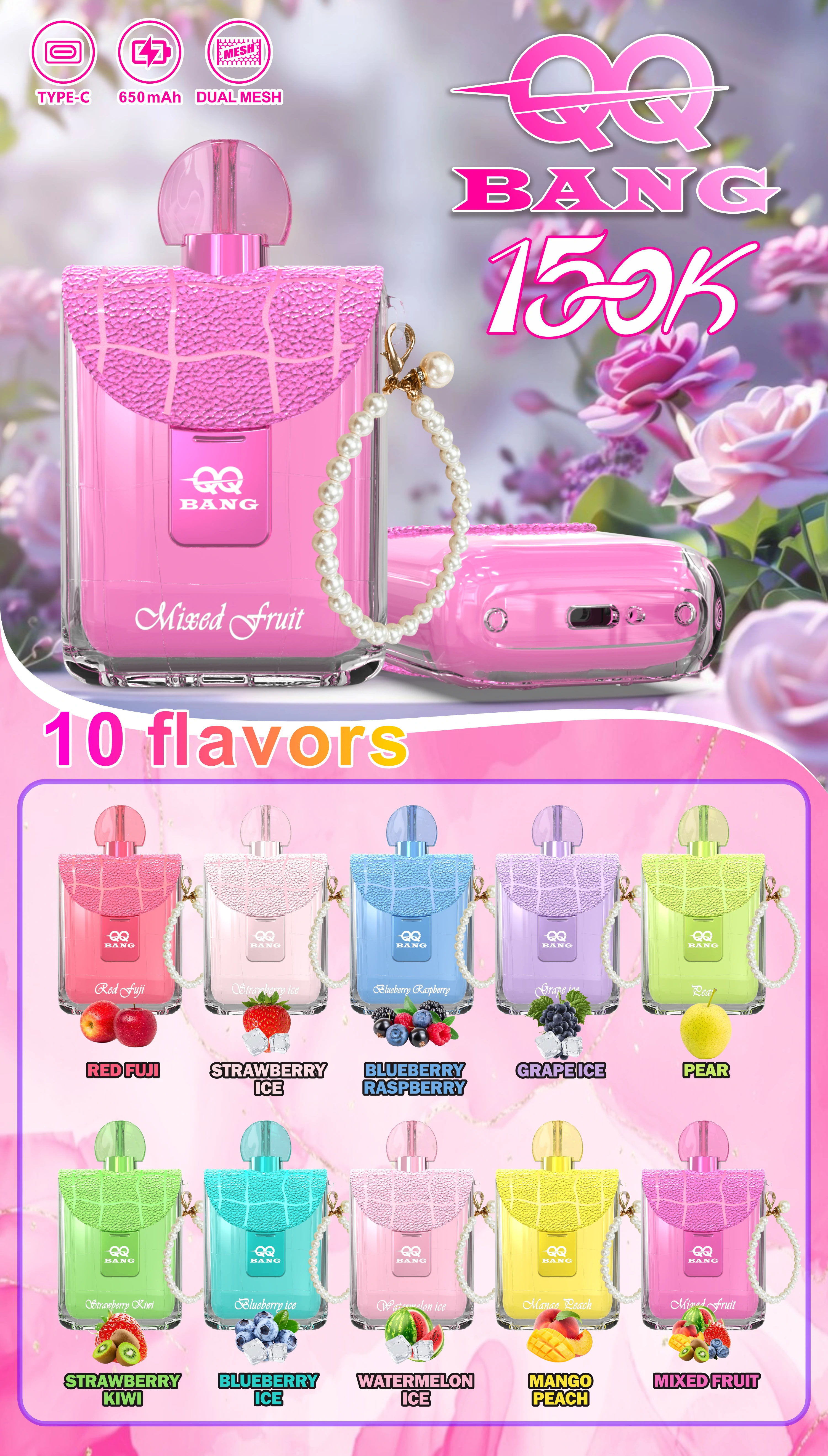 Bang QQ 150000パフ 使い捨て電子タバコ 画像10