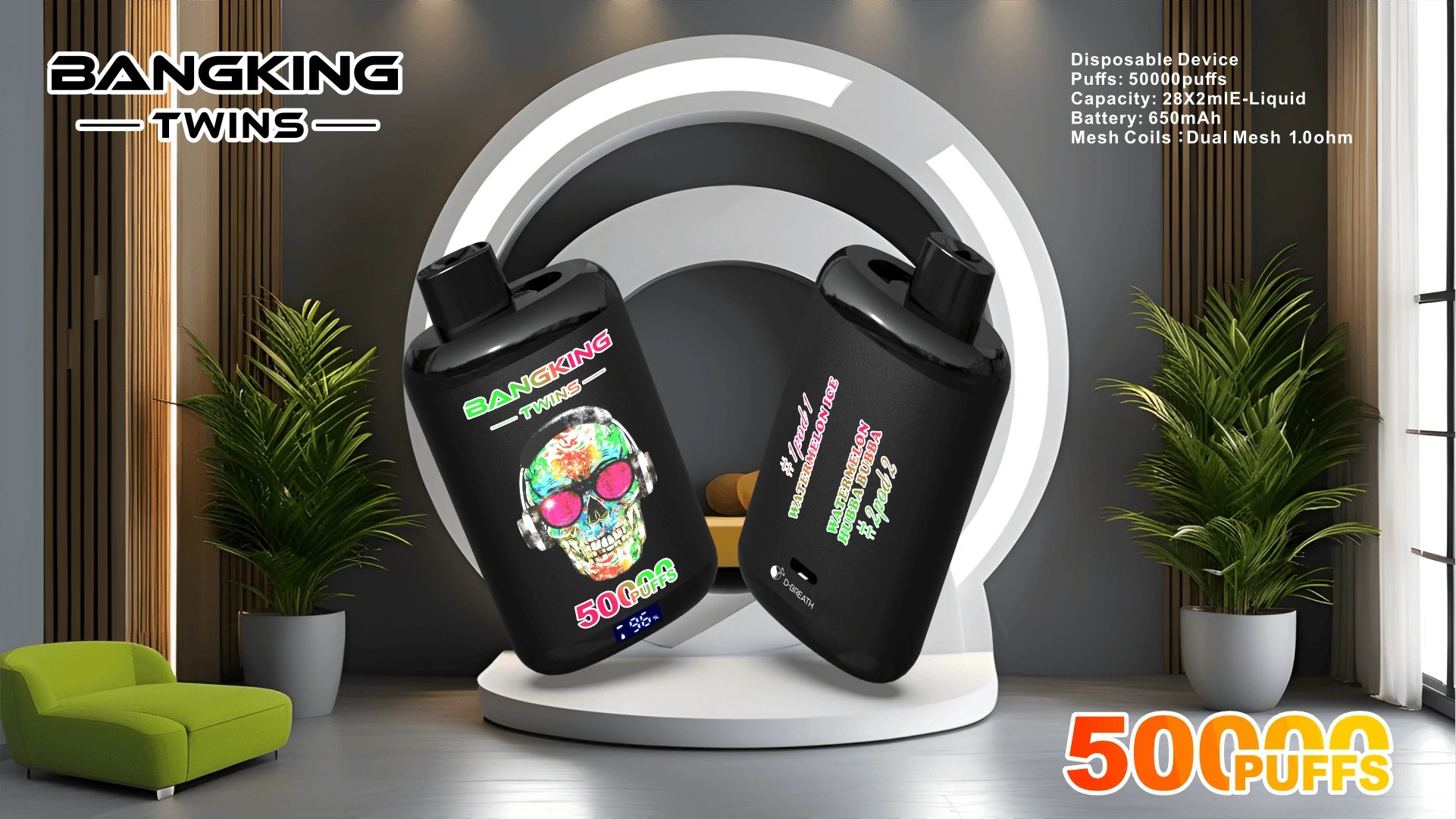 Bang King Twins 50000パフ 使い捨て電子タバコ 画像6