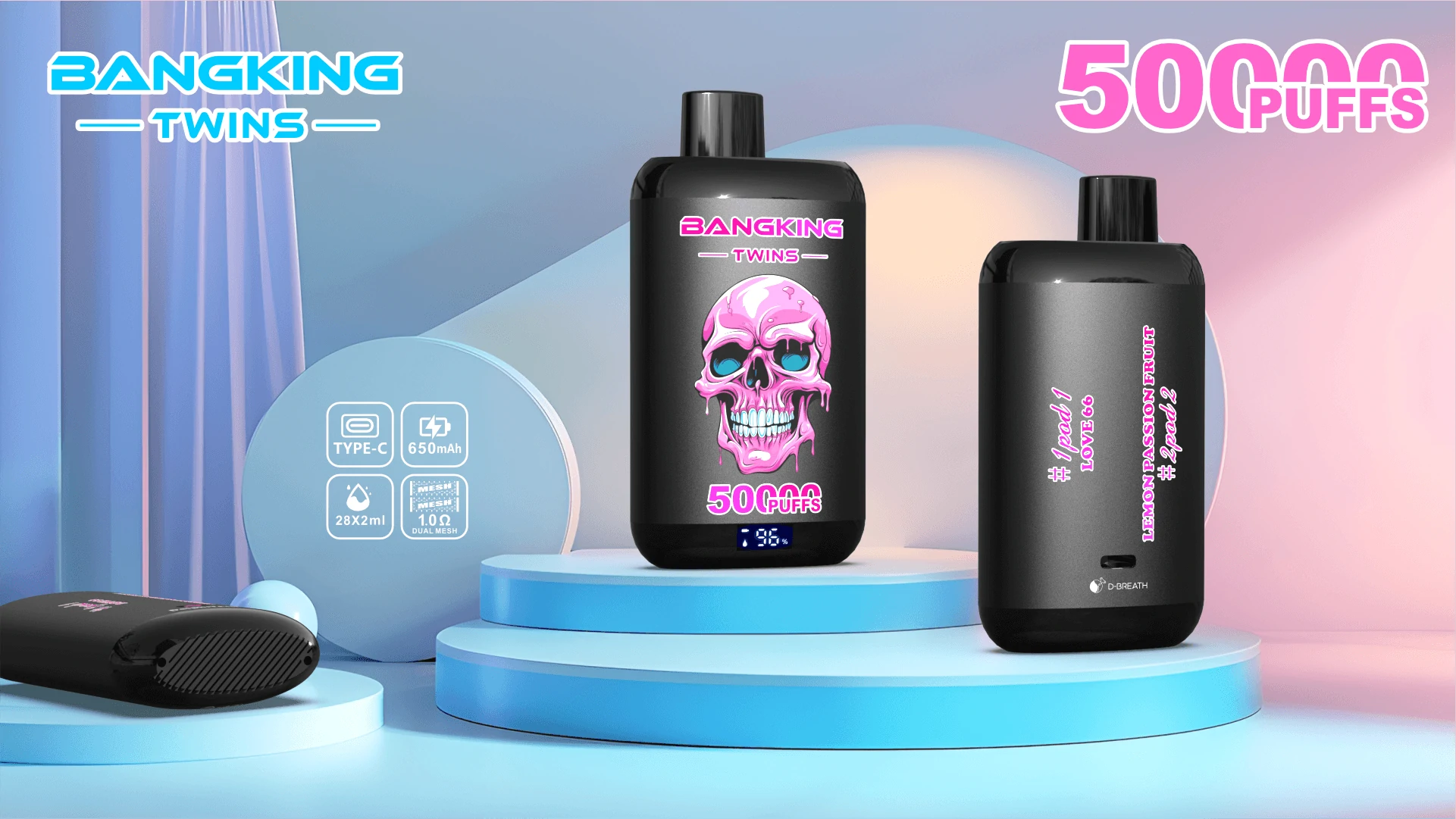 Bang King Twins 50000パフ 使い捨て電子タバコ 画像4