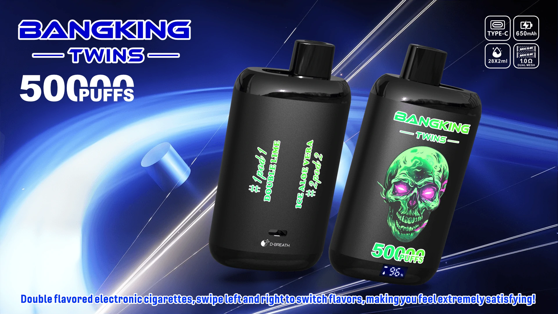 Bang King Twins 50000パフ 使い捨て電子タバコ 画像9