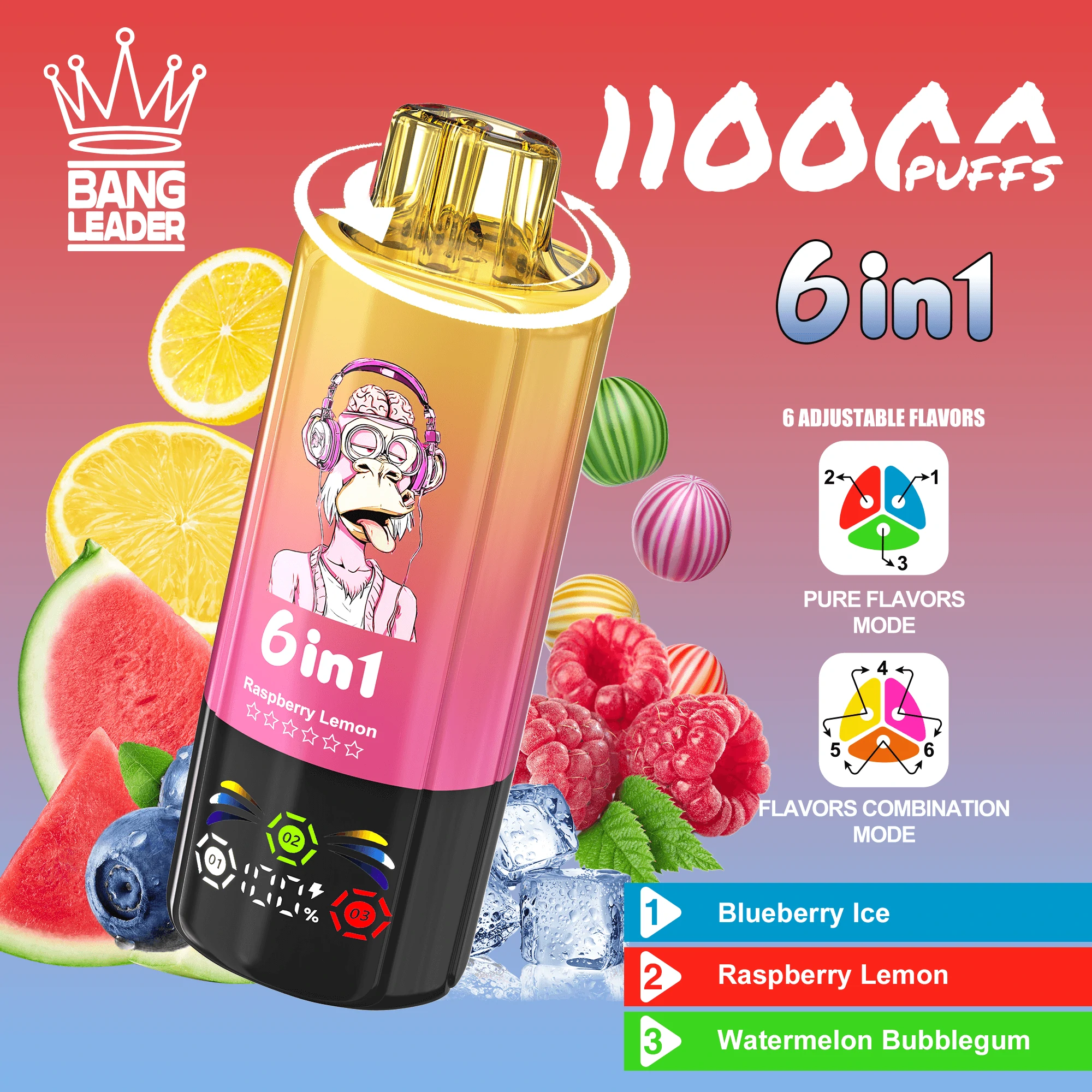 Bang Leader 110000パフ 6-in-1 使い捨て電子タバコ 画像7