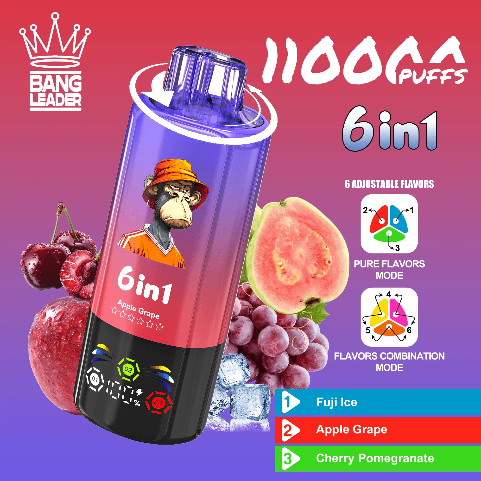 Bang Leader 110000パフ 6-in-1 使い捨て電子タバコ 画像5