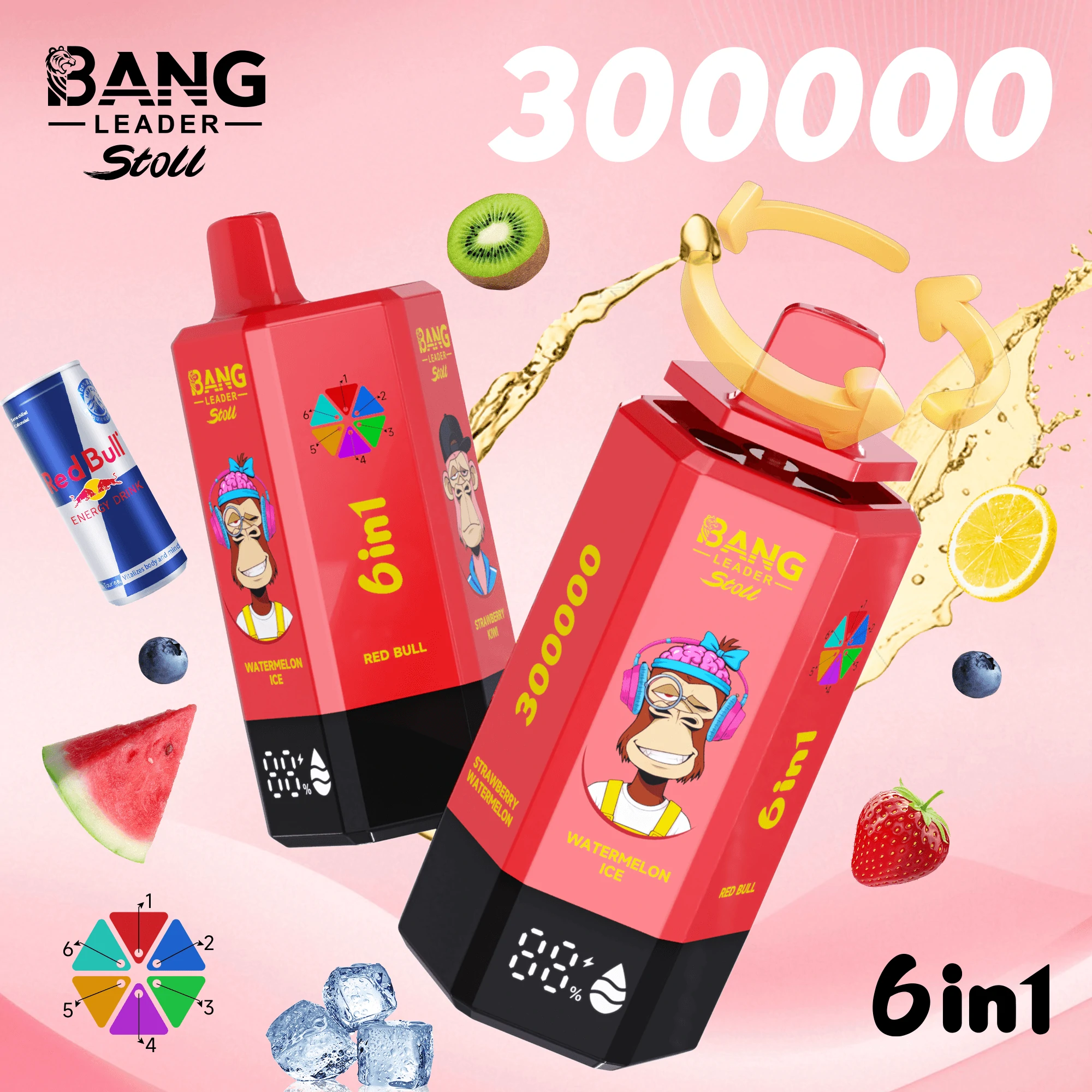Bang Leader 300000パフ 6-in-1 使い捨て電子タバコ 画像2