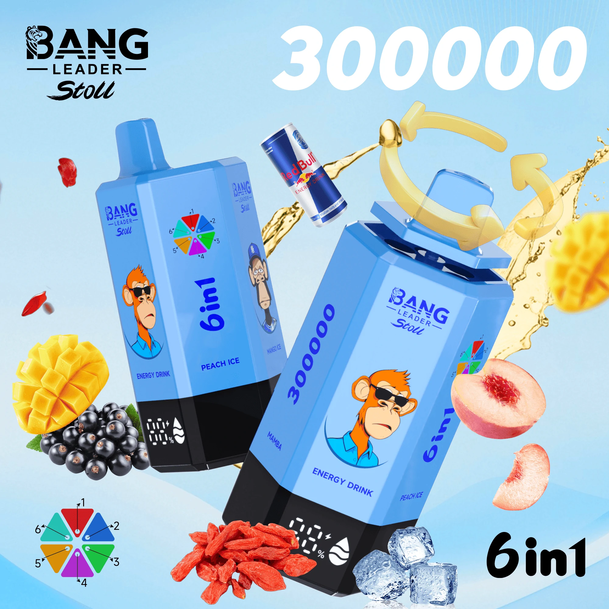 Bang Leader 300000パフ 6-in-1 使い捨て電子タバコ 画像7
