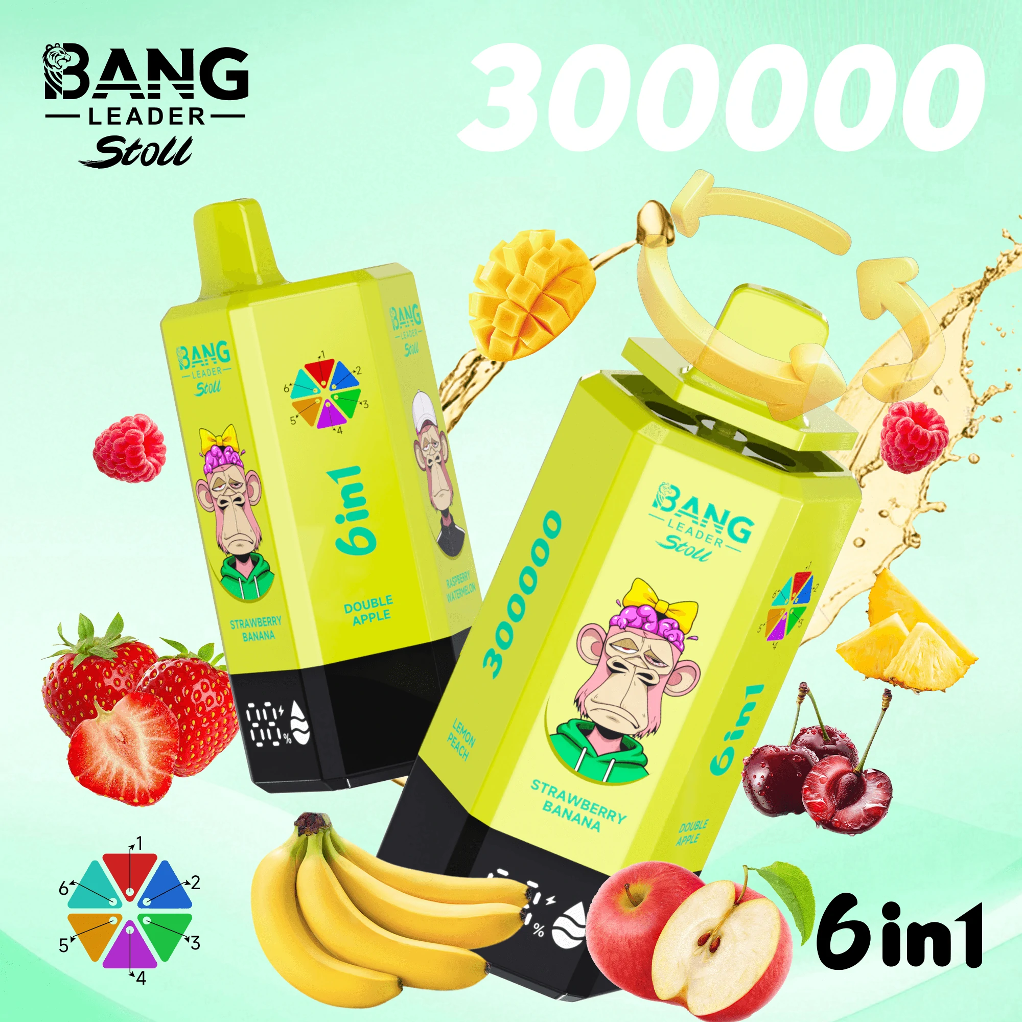 Bang Leader 300000パフ 6-in-1 使い捨て電子タバコ 画像3