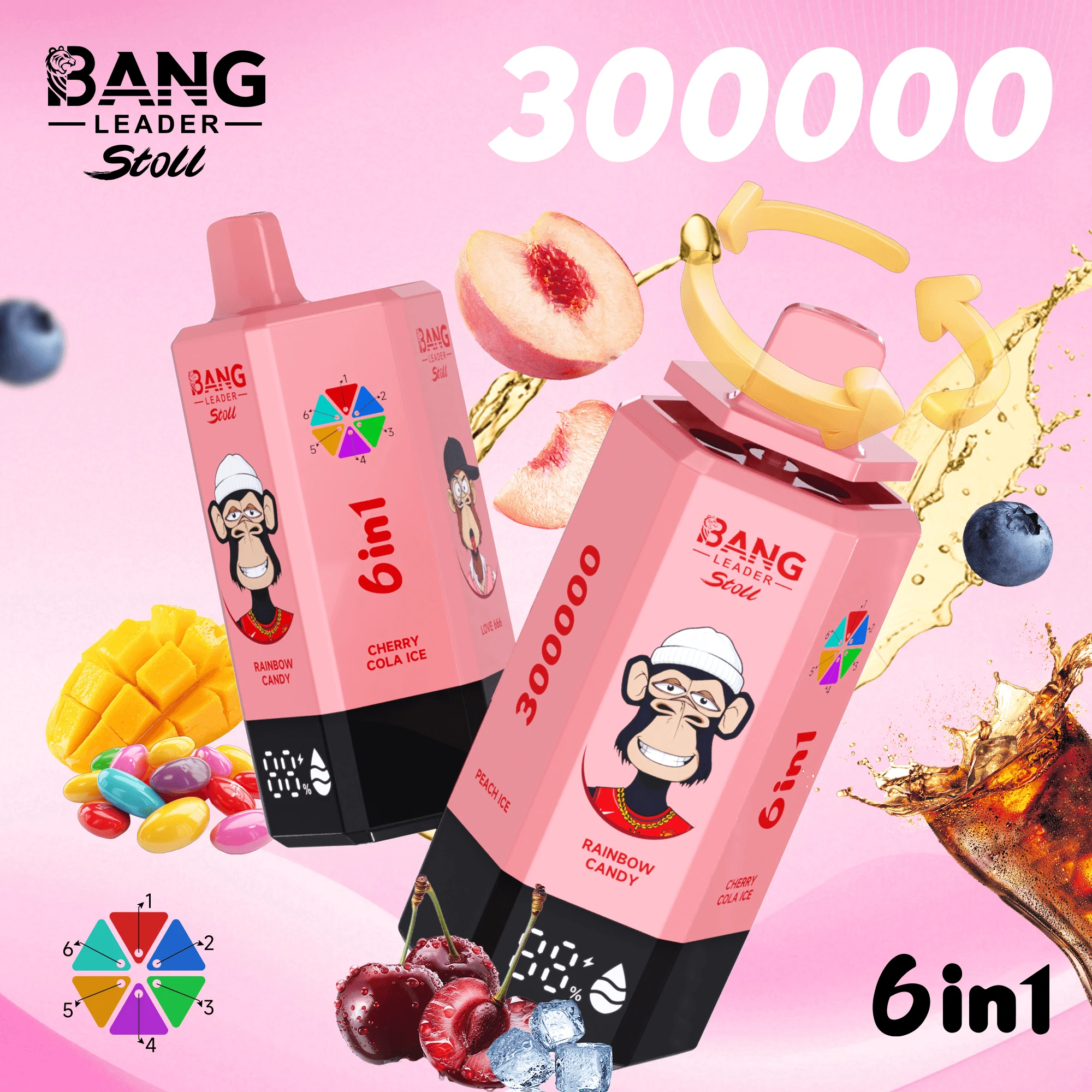 Bang Leader 300000パフ 6-in-1 使い捨て電子タバコ 画像8