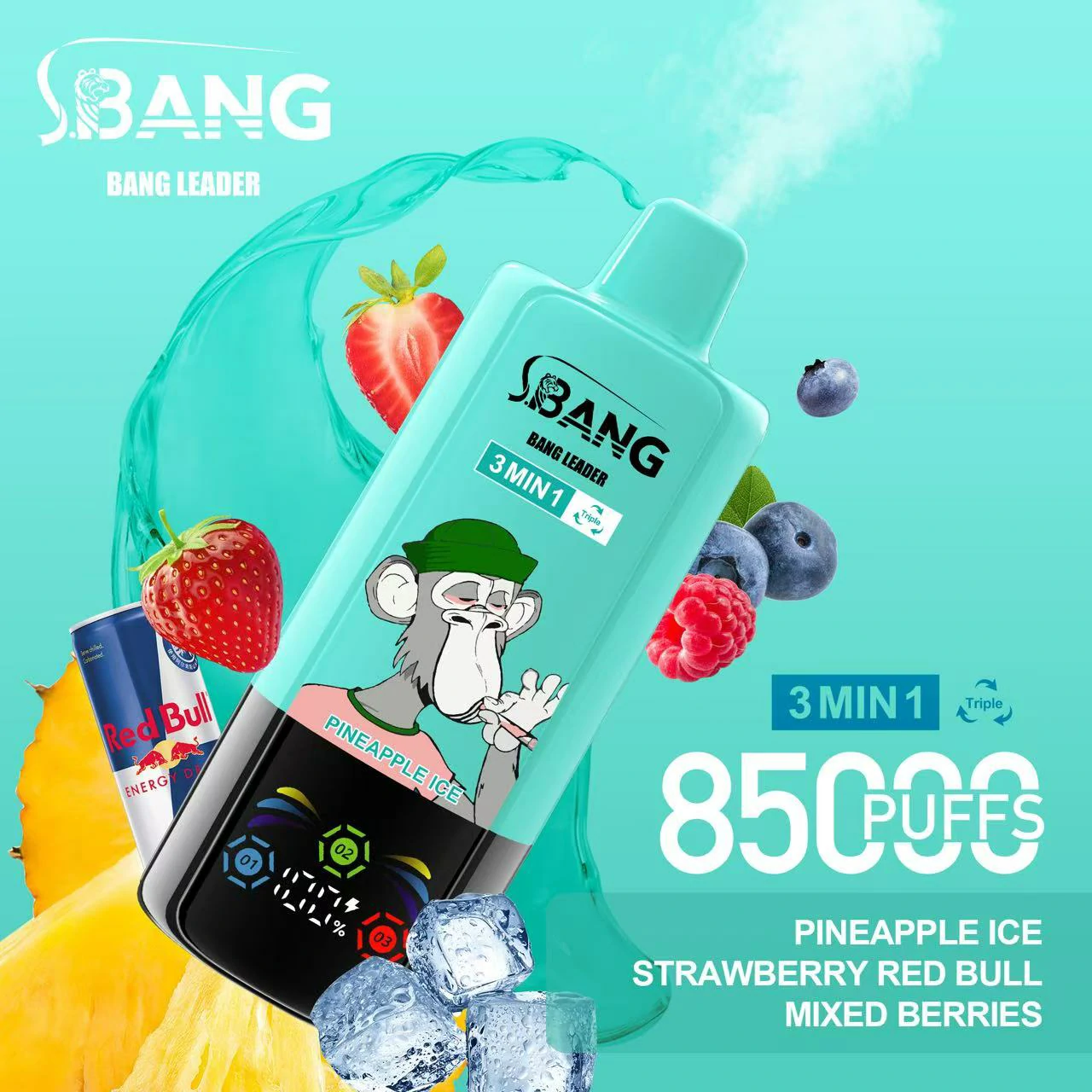 Bang Leader 85000パフ 3-in-1 使い捨て電子タバコ 画像8