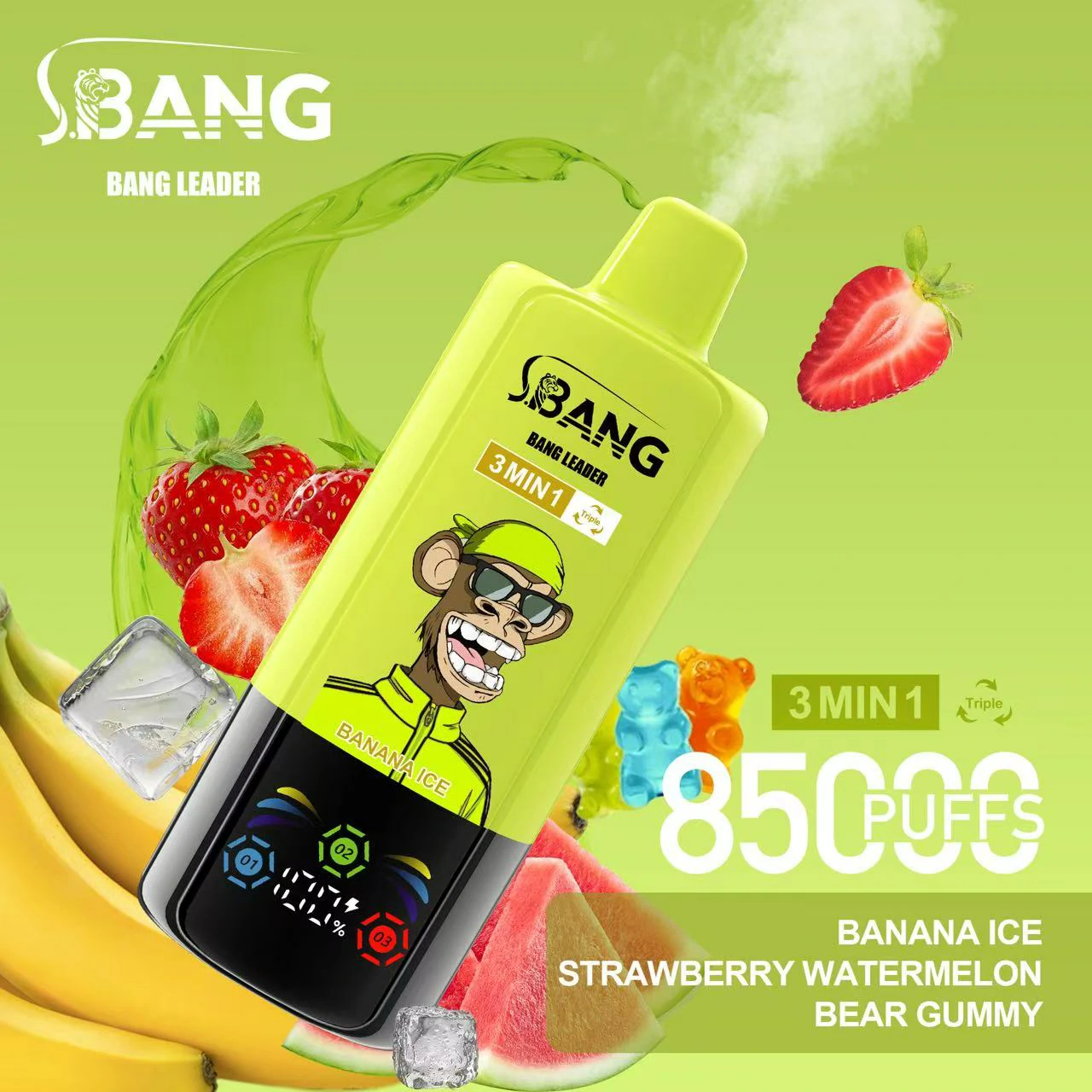 Bang Leader 85000パフ 3-in-1 使い捨て電子タバコ 画像5