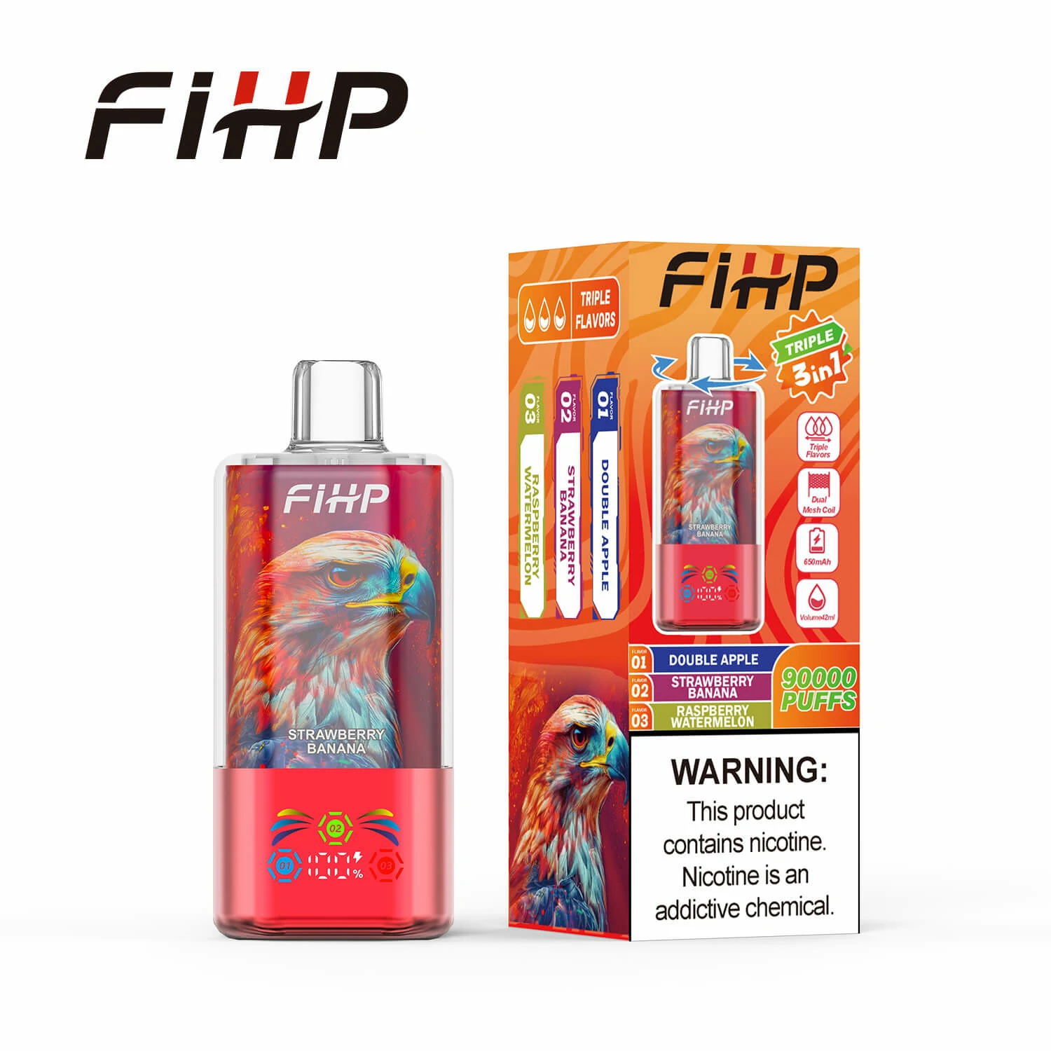 FIHP 90000パフ 3-in-1 使い捨て電子タバコ 画像5